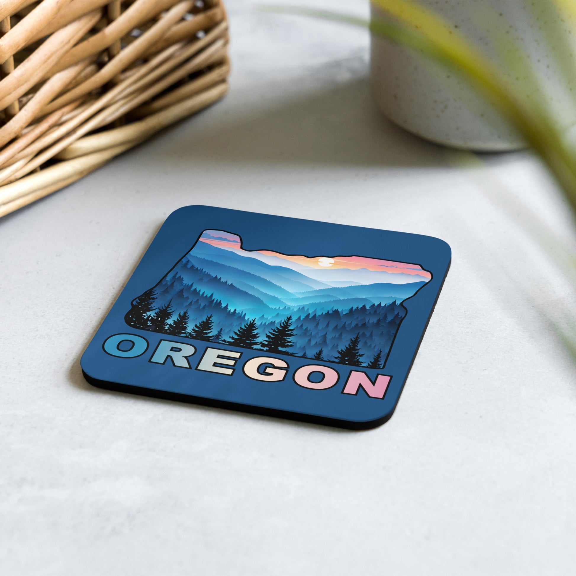 Oregon Blue Mountains II Cork - Back Coaster - Coasters - Discovery Co.