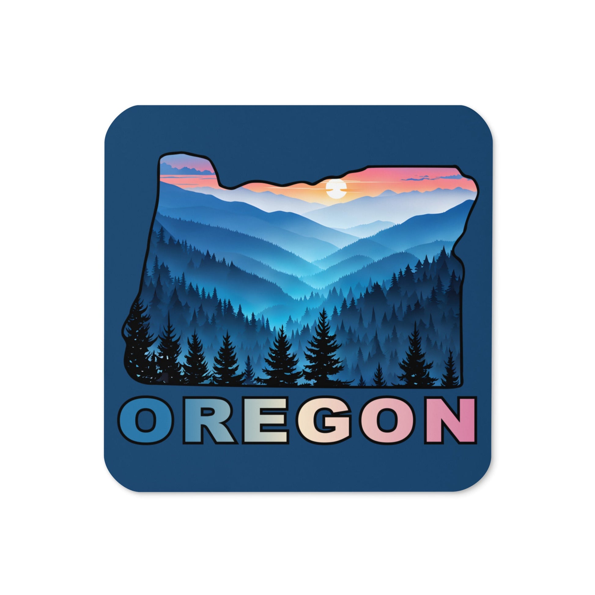 Oregon Blue Mountains II Cork - Back Coaster - Coasters - Discovery Co.