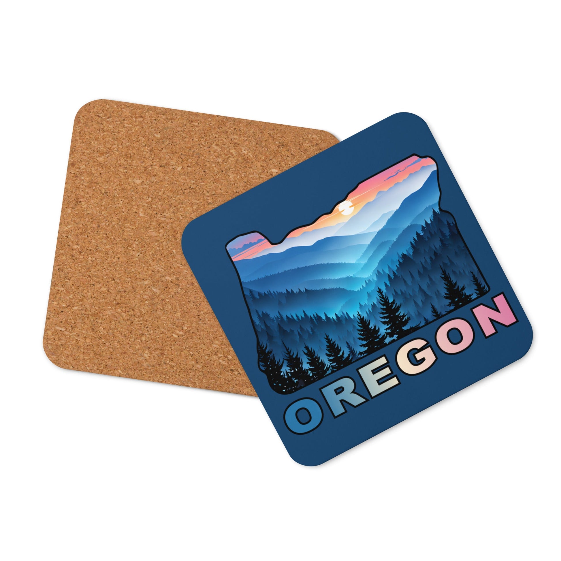 Oregon Blue Mountains II Cork - Back Coaster - Coasters - Discovery Co.