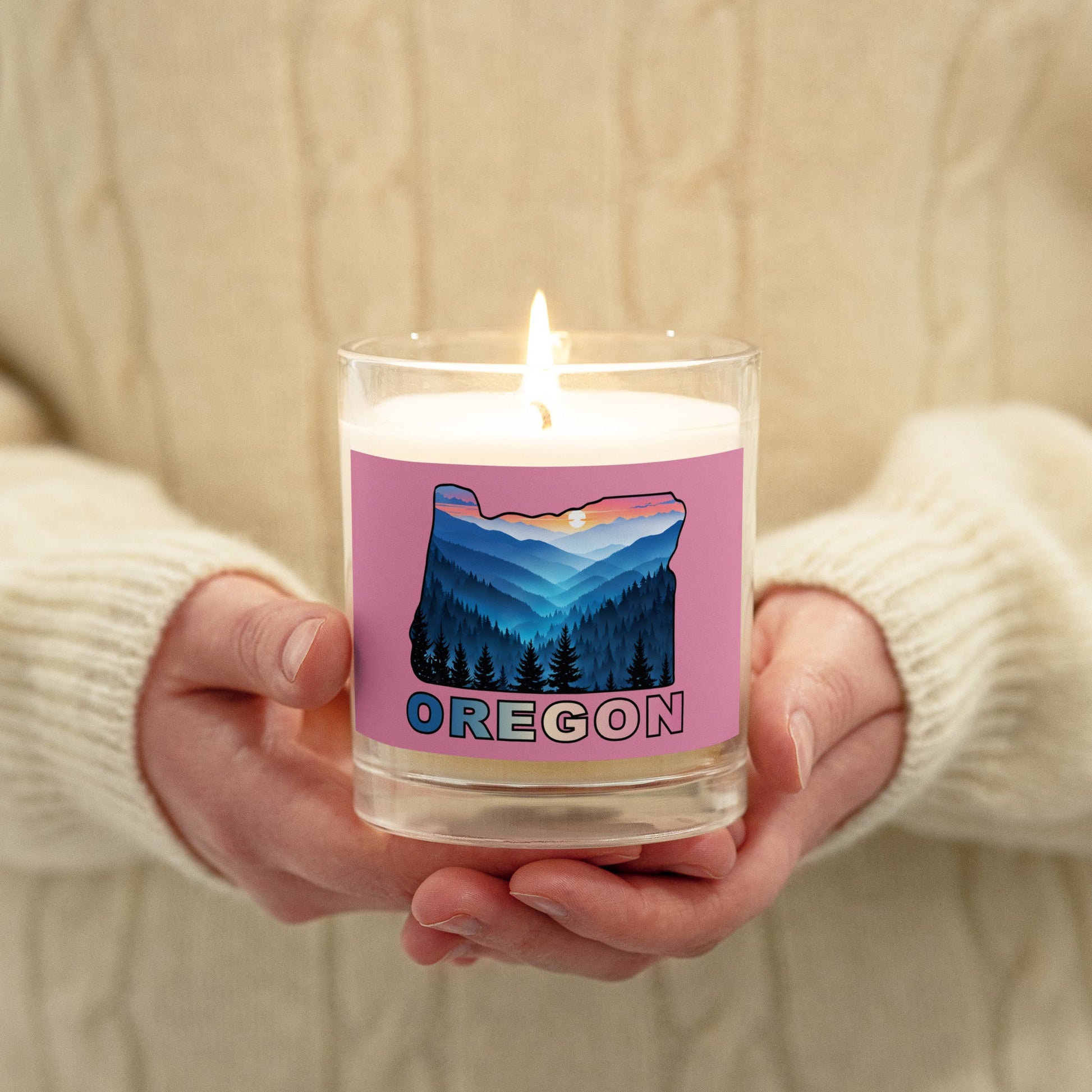 Oregon Blue Mountains II Glass Jar Soy Wax Candle - Candles - Discovery Co.