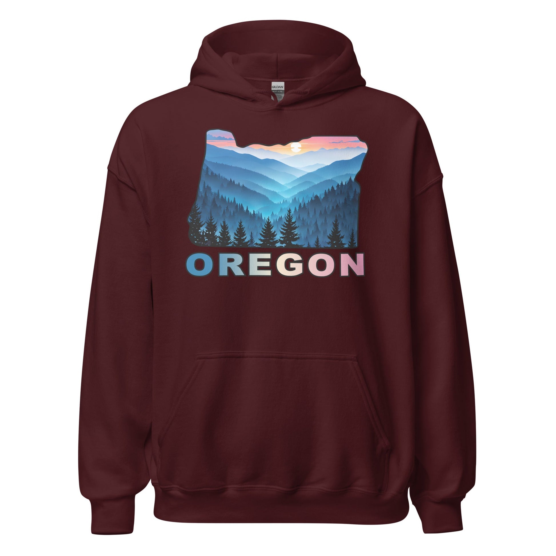 Oregon Blue Mountains II Men's (Unisex) Hoodie - Hoodies - Discovery Co.