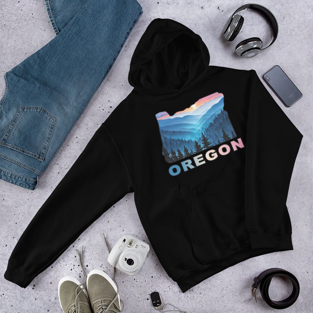 Oregon Blue Mountains II Men's (Unisex) Hoodie - Hoodies - Discovery Co.