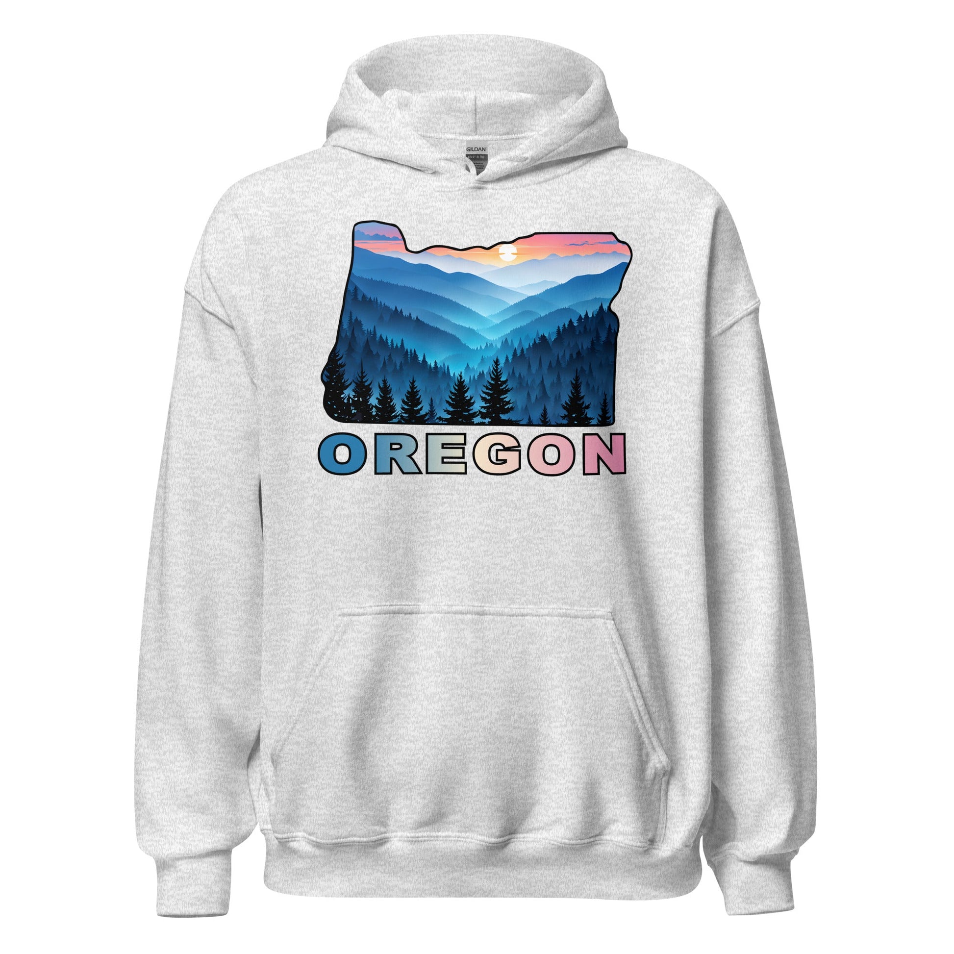 Oregon Blue Mountains II Men's (Unisex) Hoodie - Hoodies - Discovery Co.