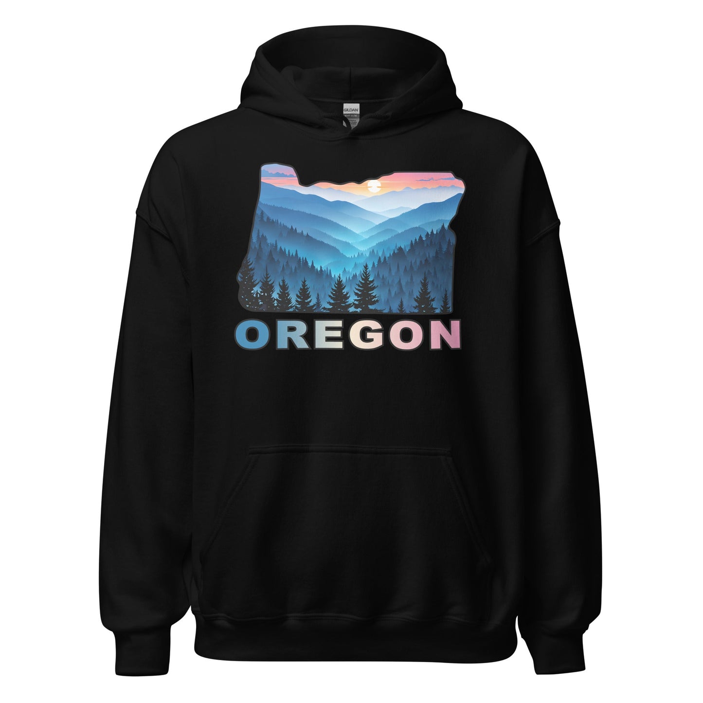 Oregon Blue Mountains II Men's (Unisex) Hoodie - Hoodies - Discovery Co.