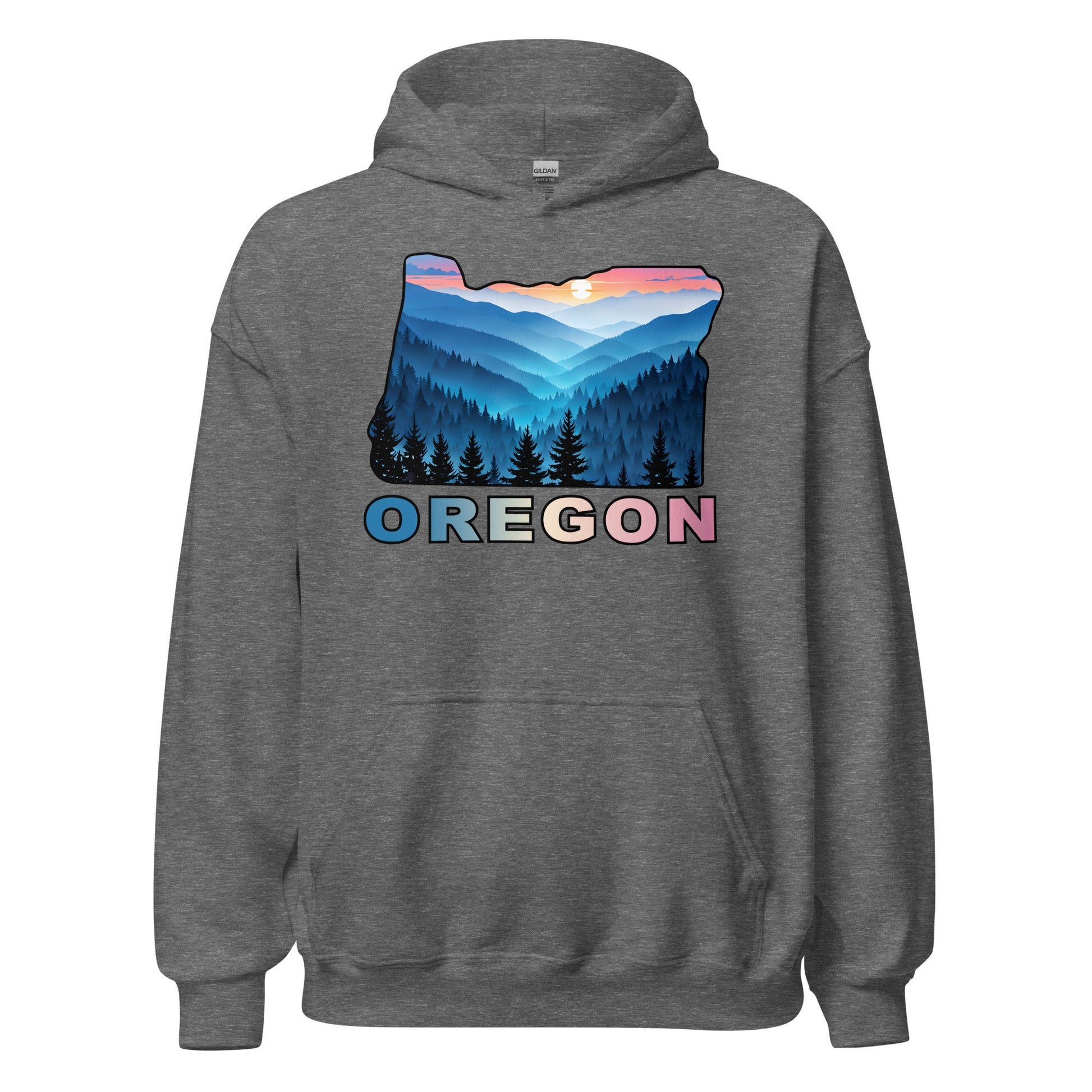 Oregon Blue Mountains II Men's (Unisex) Hoodie - Hoodies - Discovery Co.