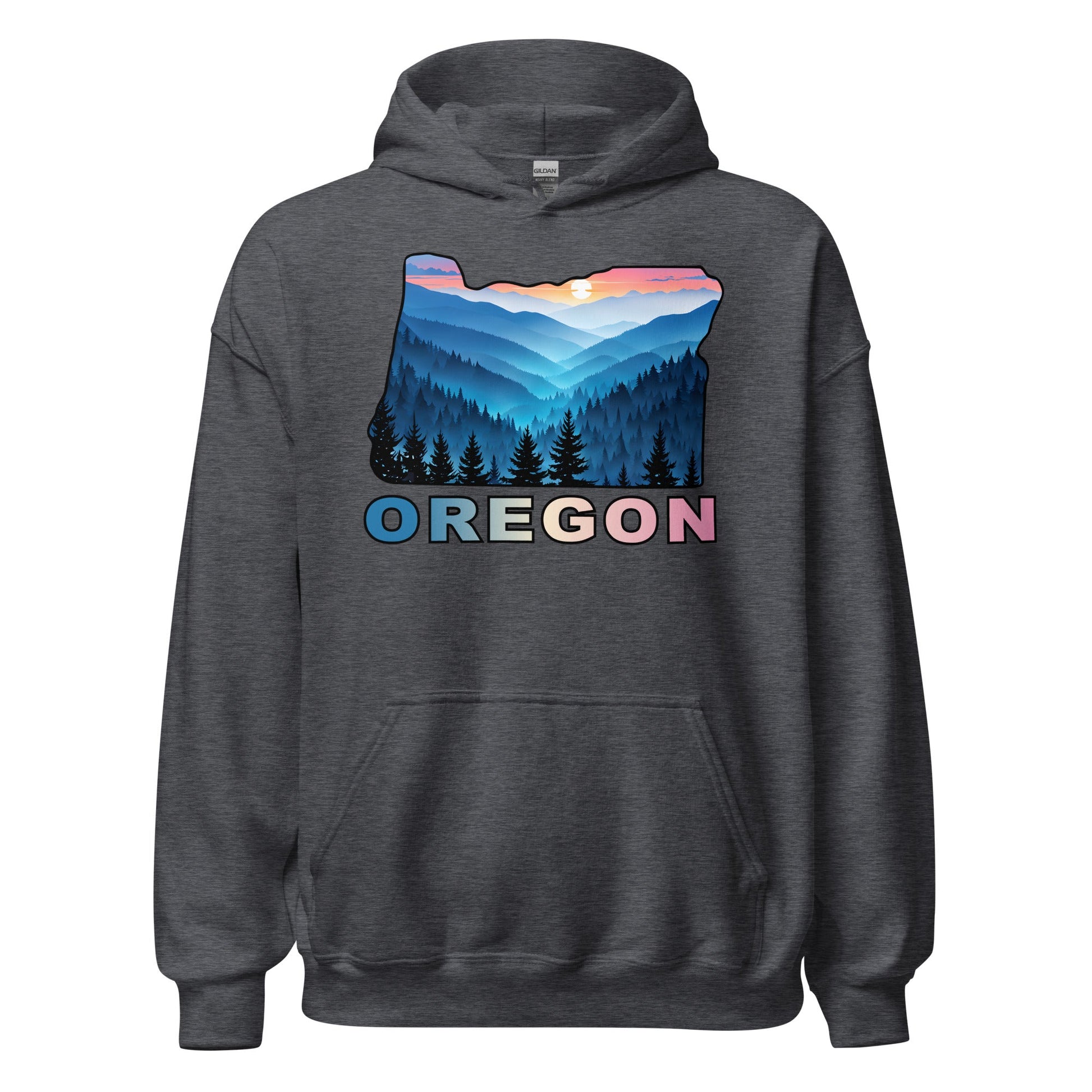 Oregon Blue Mountains II Men's (Unisex) Hoodie - Hoodies - Discovery Co.
