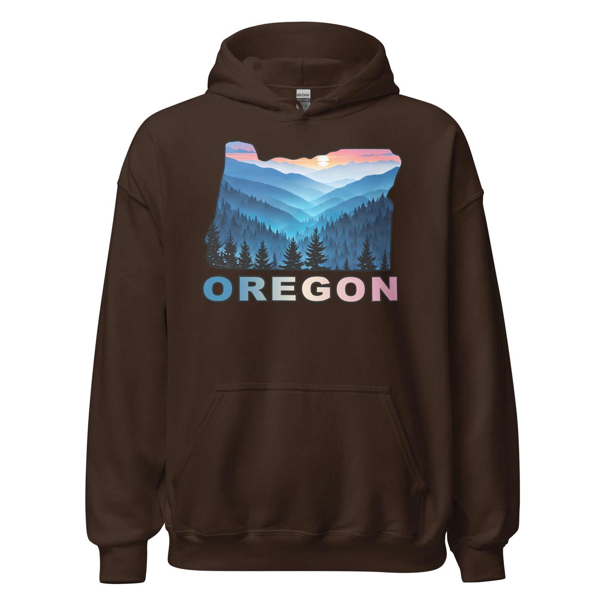 Oregon Blue Mountains II Men's (Unisex) Hoodie - Hoodies - Discovery Co.
