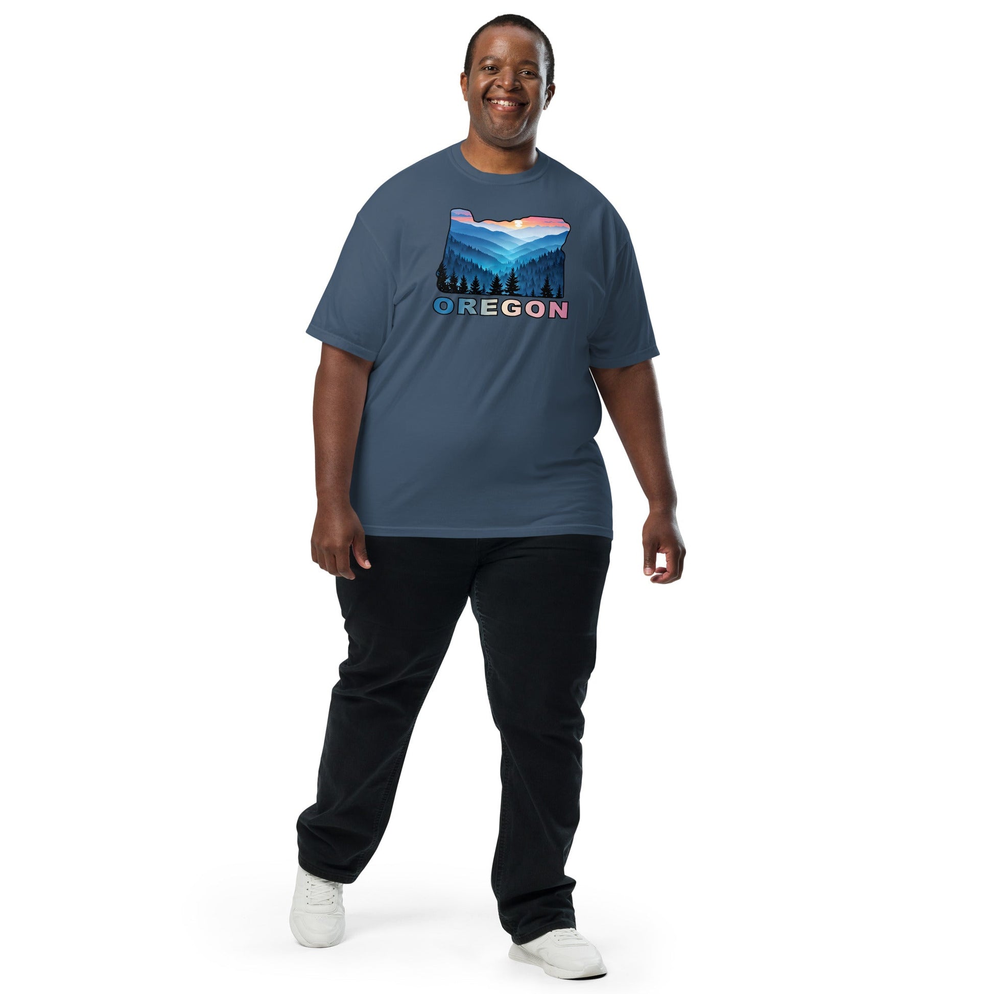 Oregon Blue Mountains II Men's (Unisex) Premium Tee - Men's Shirts - Discovery Co.