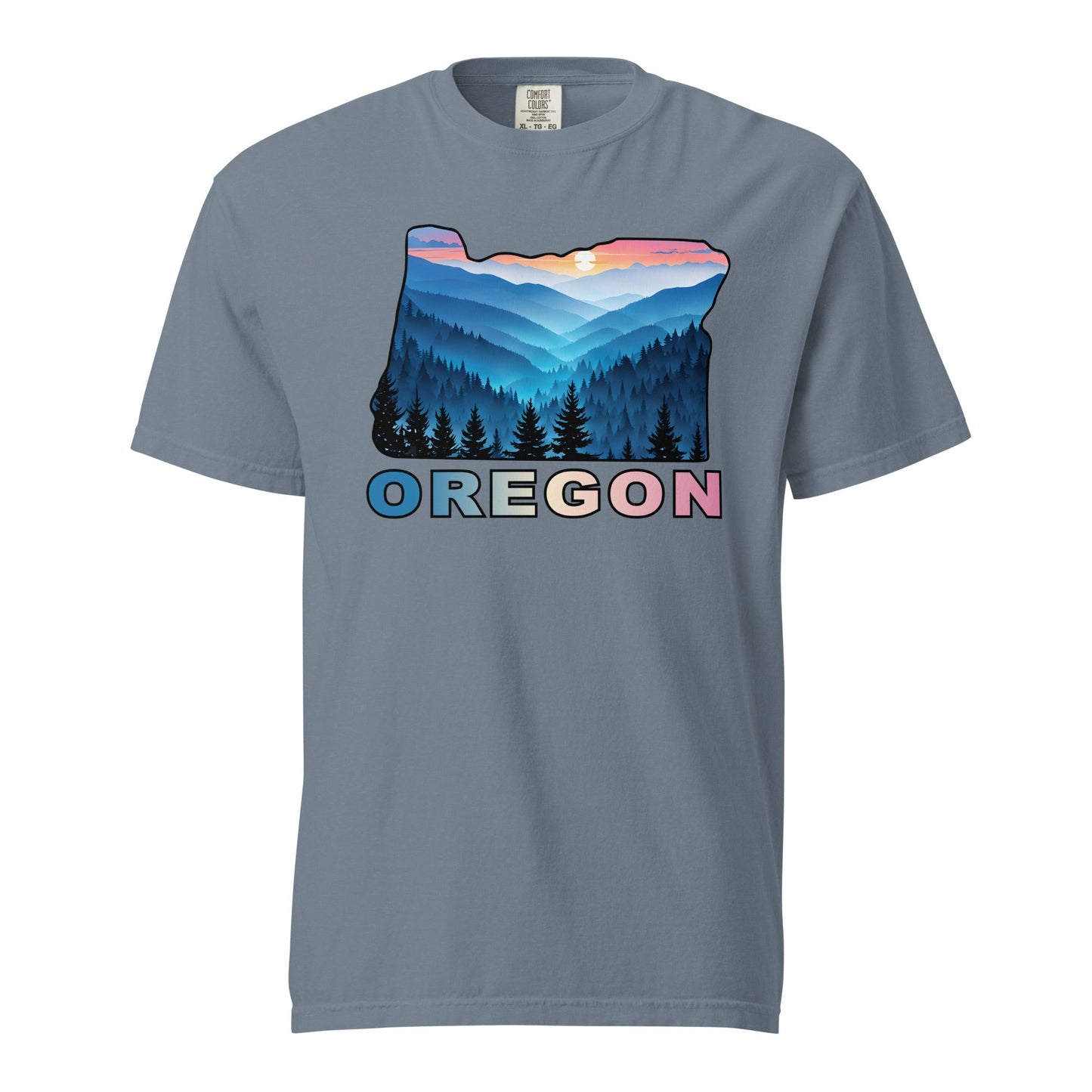 Oregon Blue Mountains II Men's (Unisex) Premium Tee - Men's Shirts - Discovery Co.
