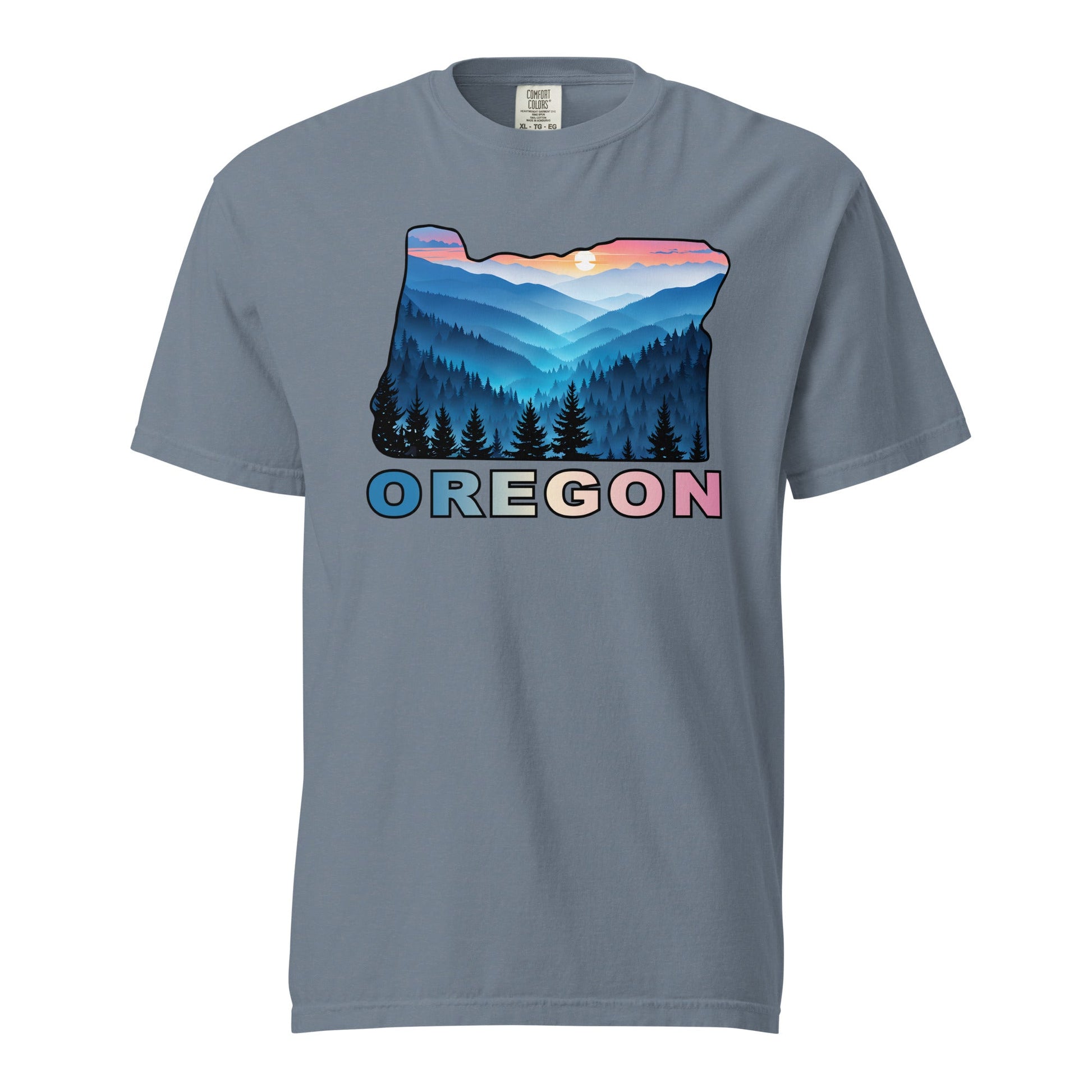 Oregon Blue Mountains II Men's (Unisex) Premium Tee - Men's Shirts - Discovery Co.