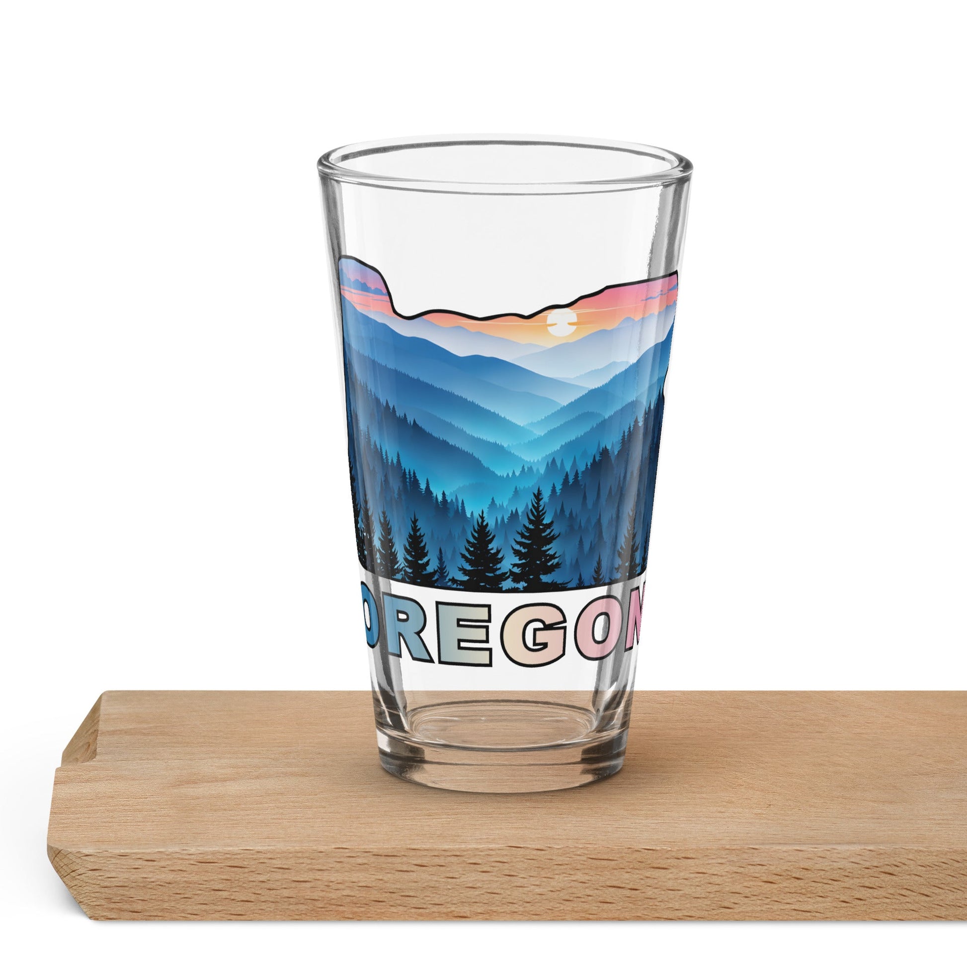 Oregon Blue Mountains II Pint Glass - Beer Glass - Discovery Co.