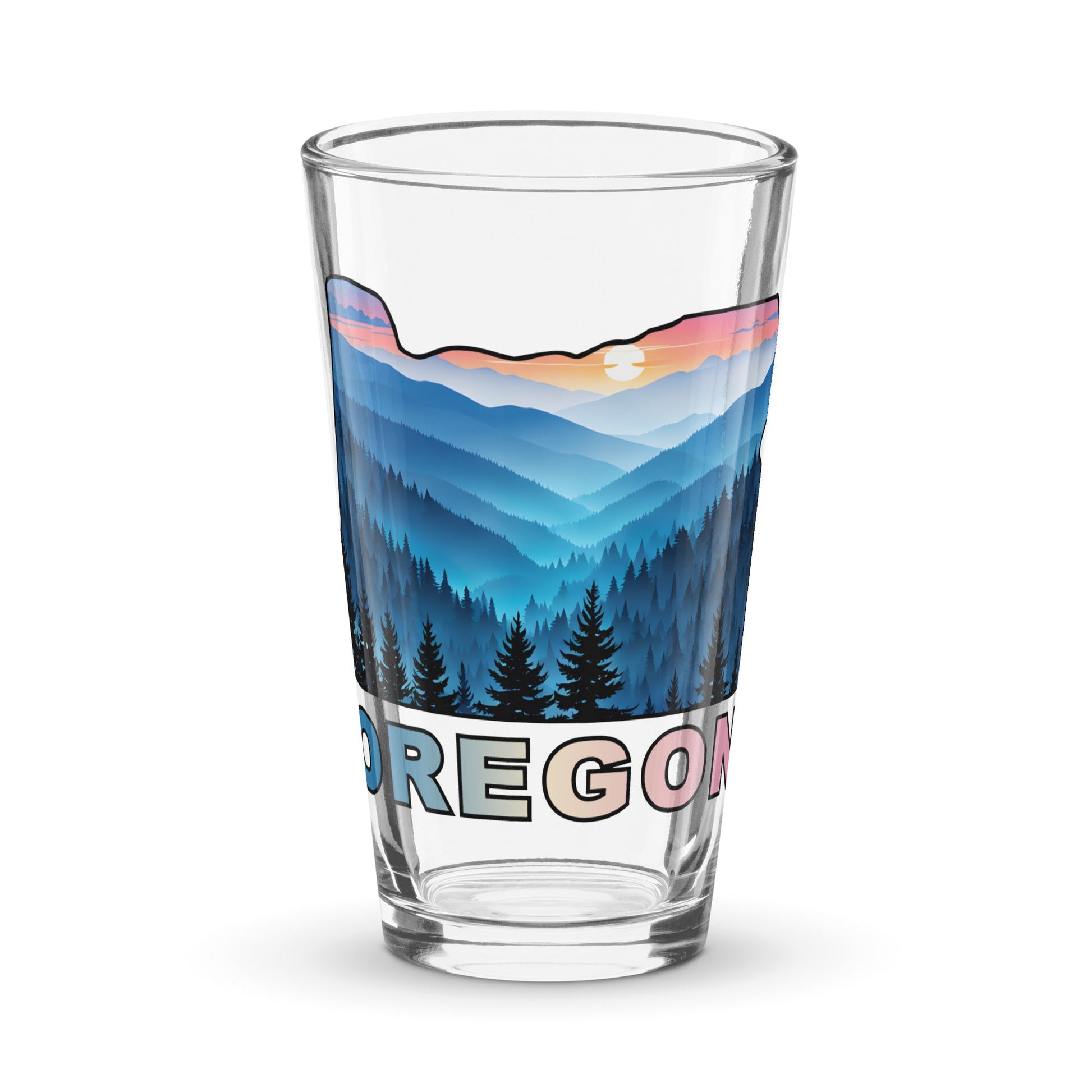Oregon Blue Mountains II Pint Glass - Beer Glass - Discovery Co.