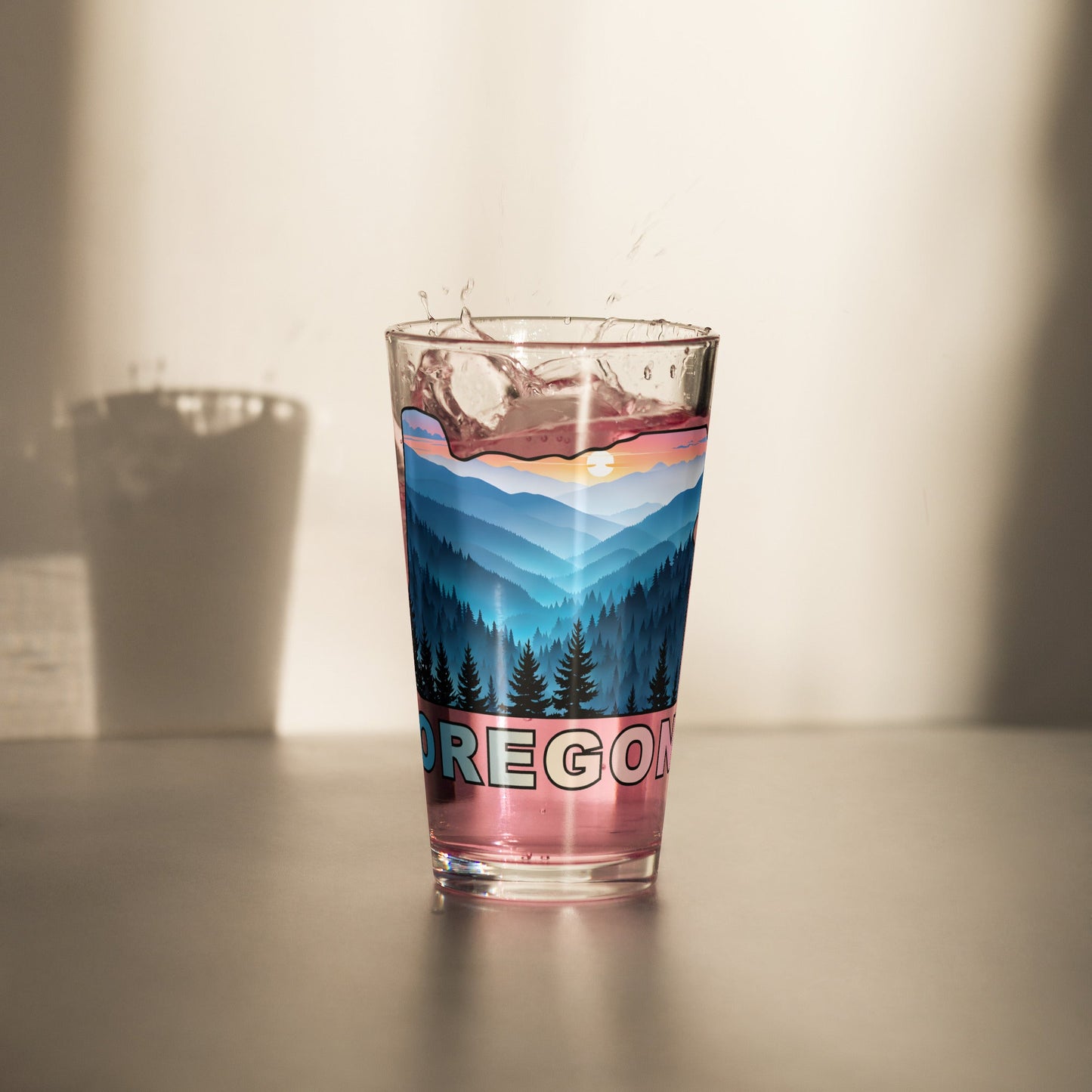 Oregon Blue Mountains II Pint Glass - Beer Glass - Discovery Co.