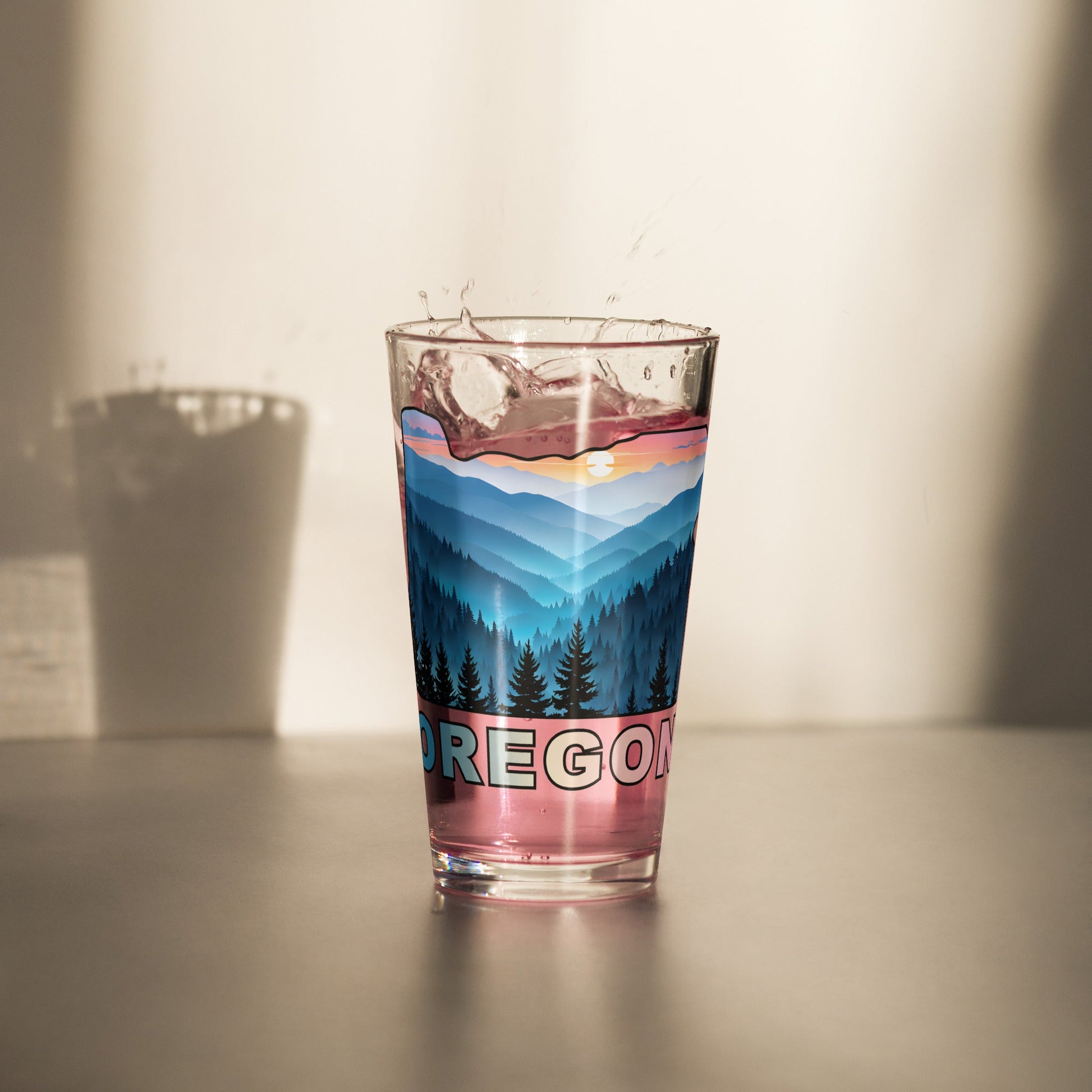 Oregon Blue Mountains II Pint Glass - Beer Glass - Discovery Co.