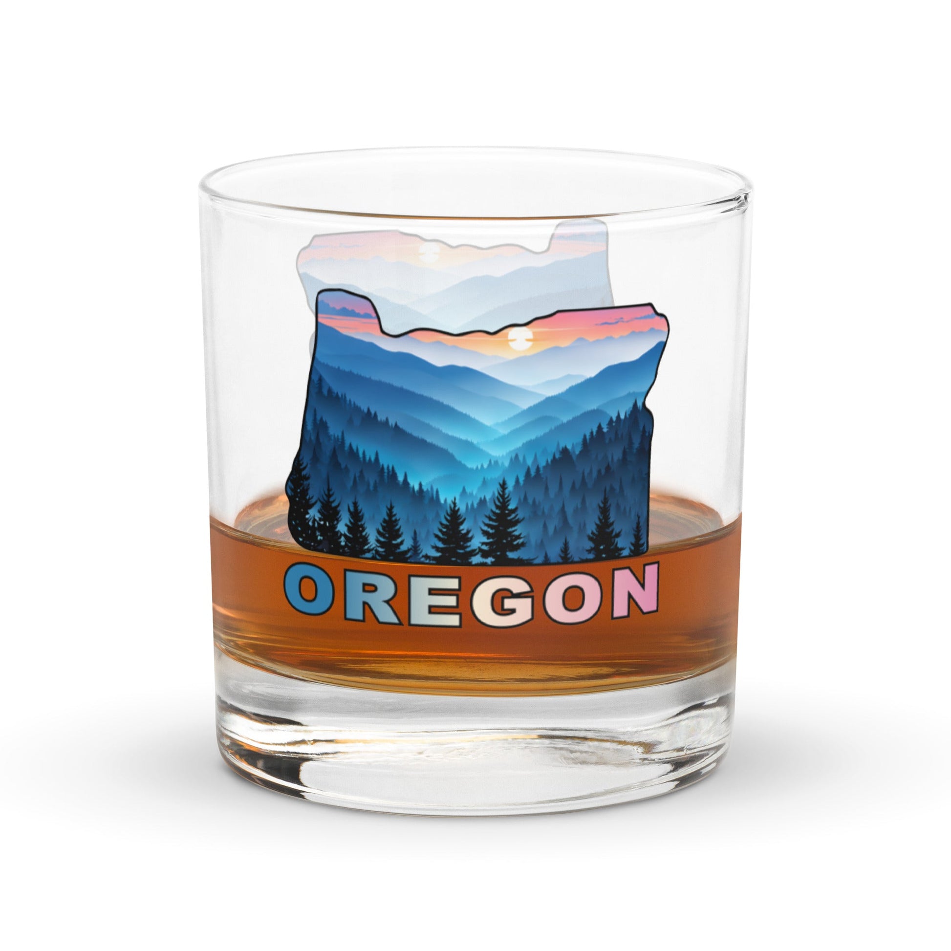 Oregon Blue Mountains II Rocks Glass - Rocks Glass - Discovery Co.