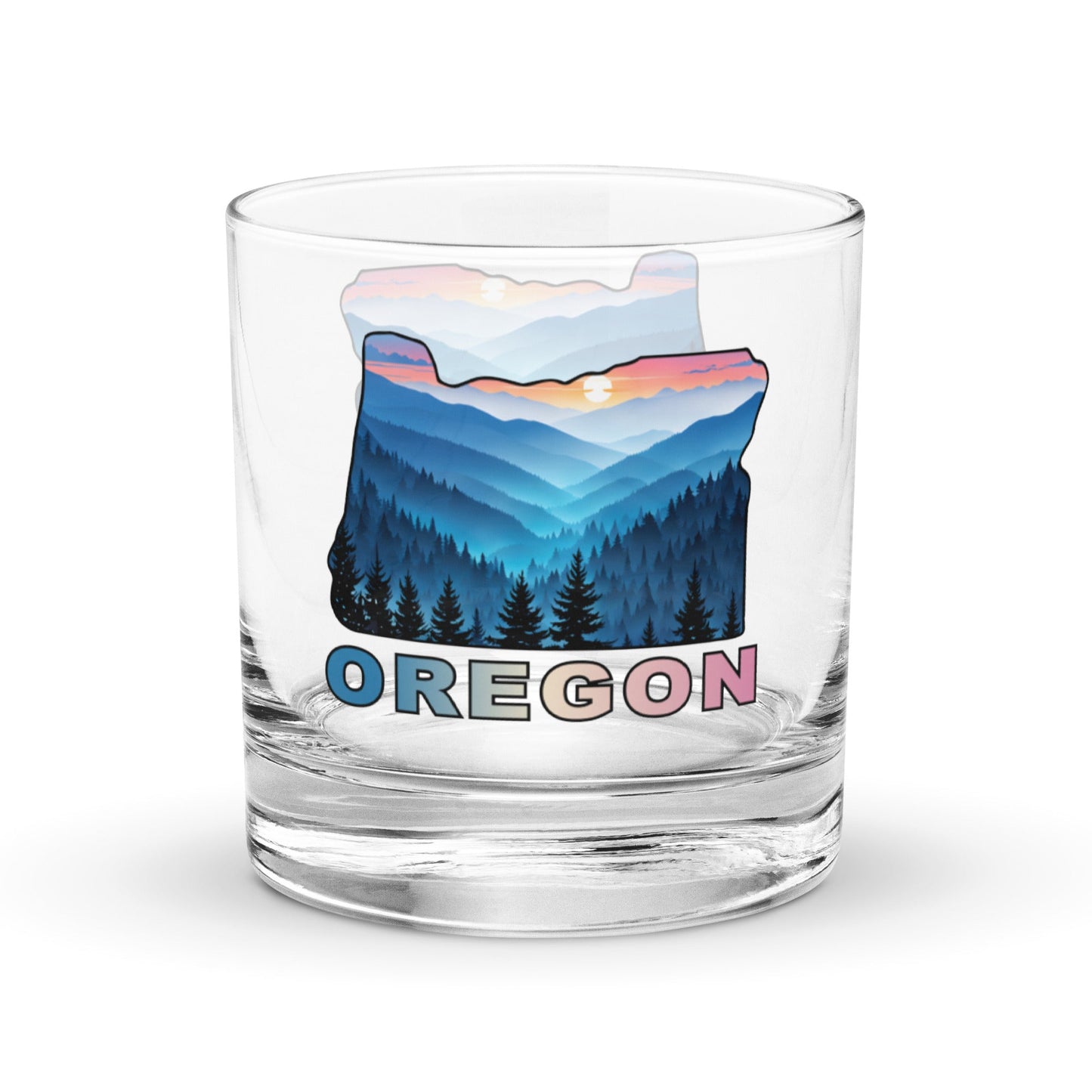 Oregon Blue Mountains II Rocks Glass - Rocks Glass - Discovery Co.