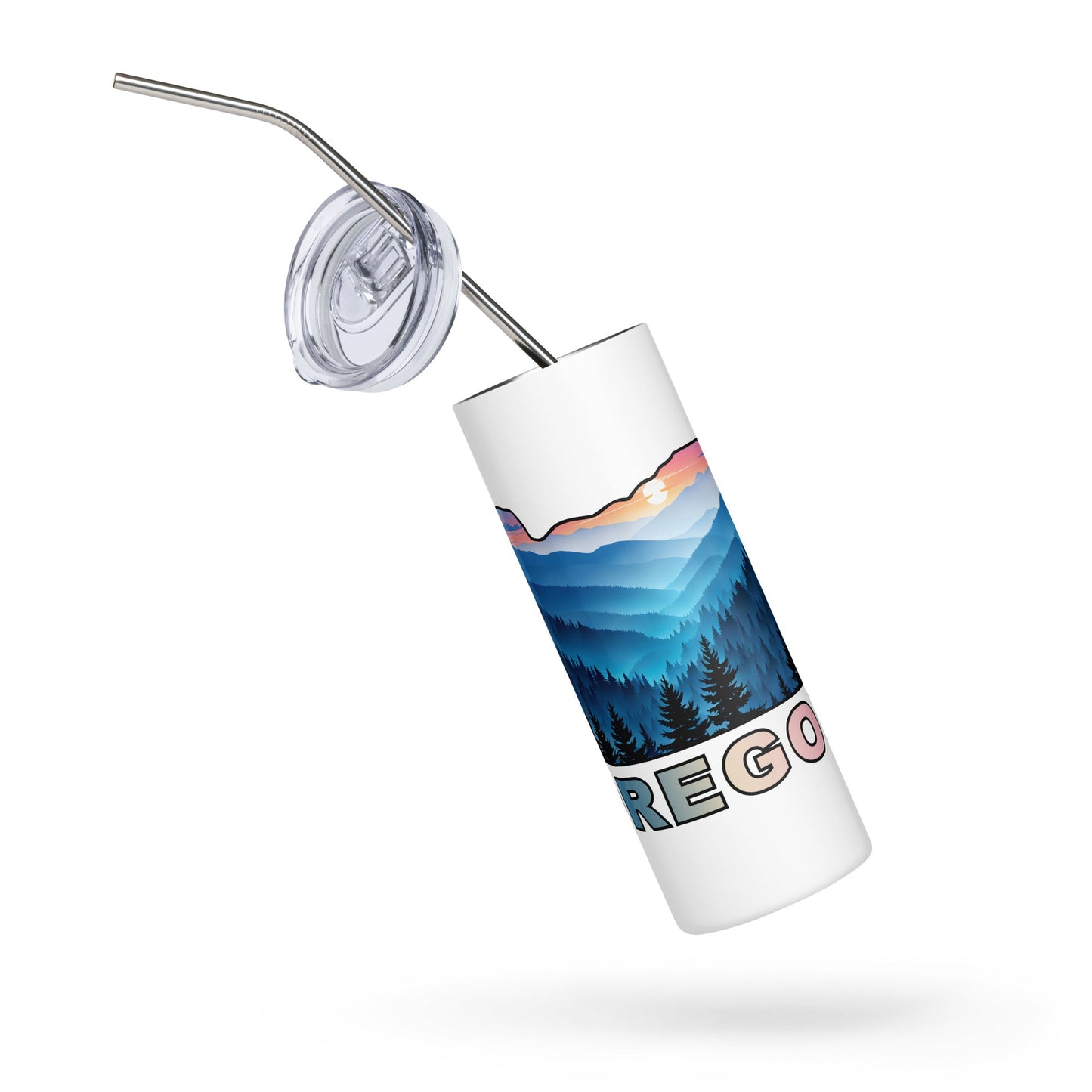 Oregon Blue Mountains II Stainless Steel Tumbler - Steel Tumbler - Discovery Co.