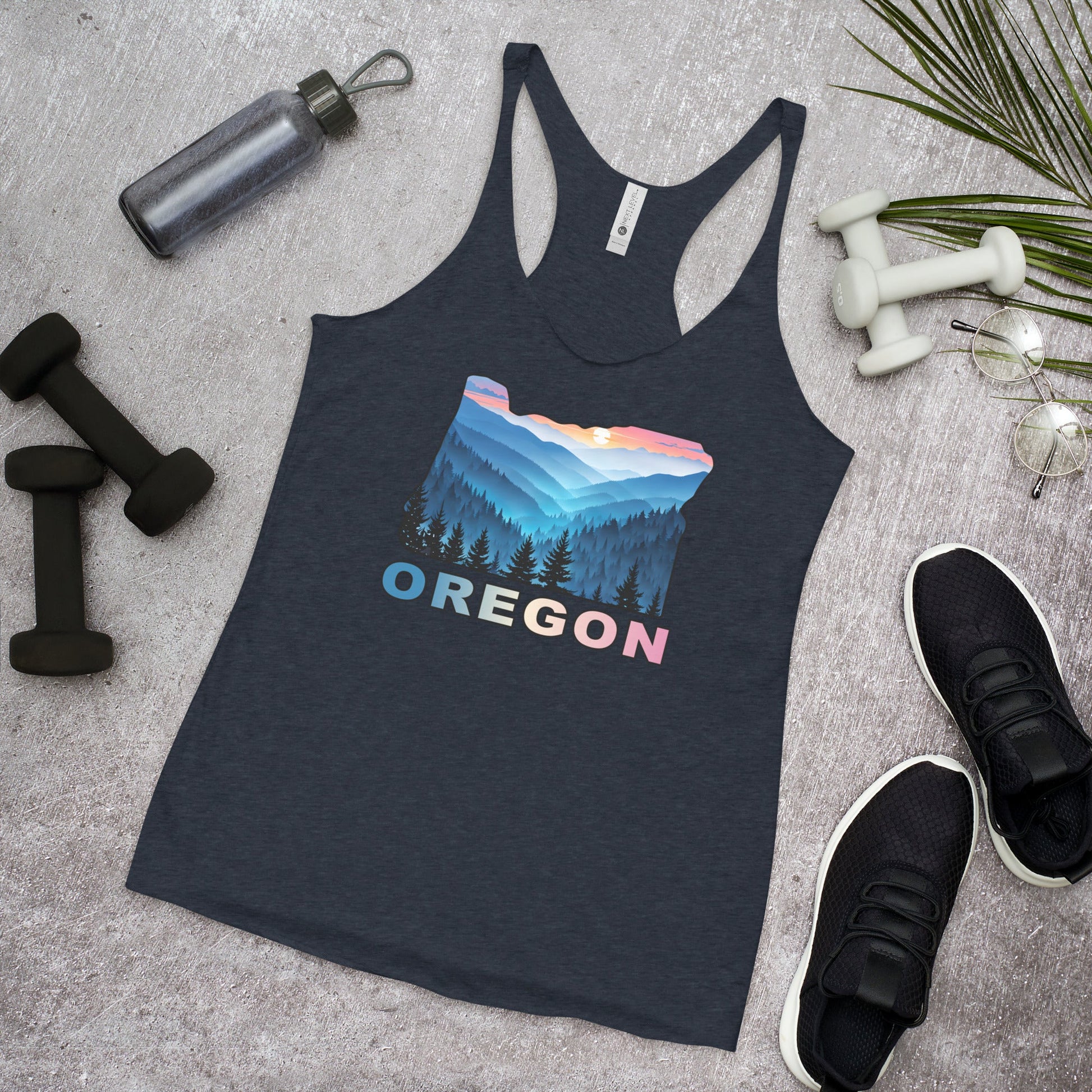 Oregon Blue Mountains II Women's Racerback Tank - Women's Shirts - Discovery Co.