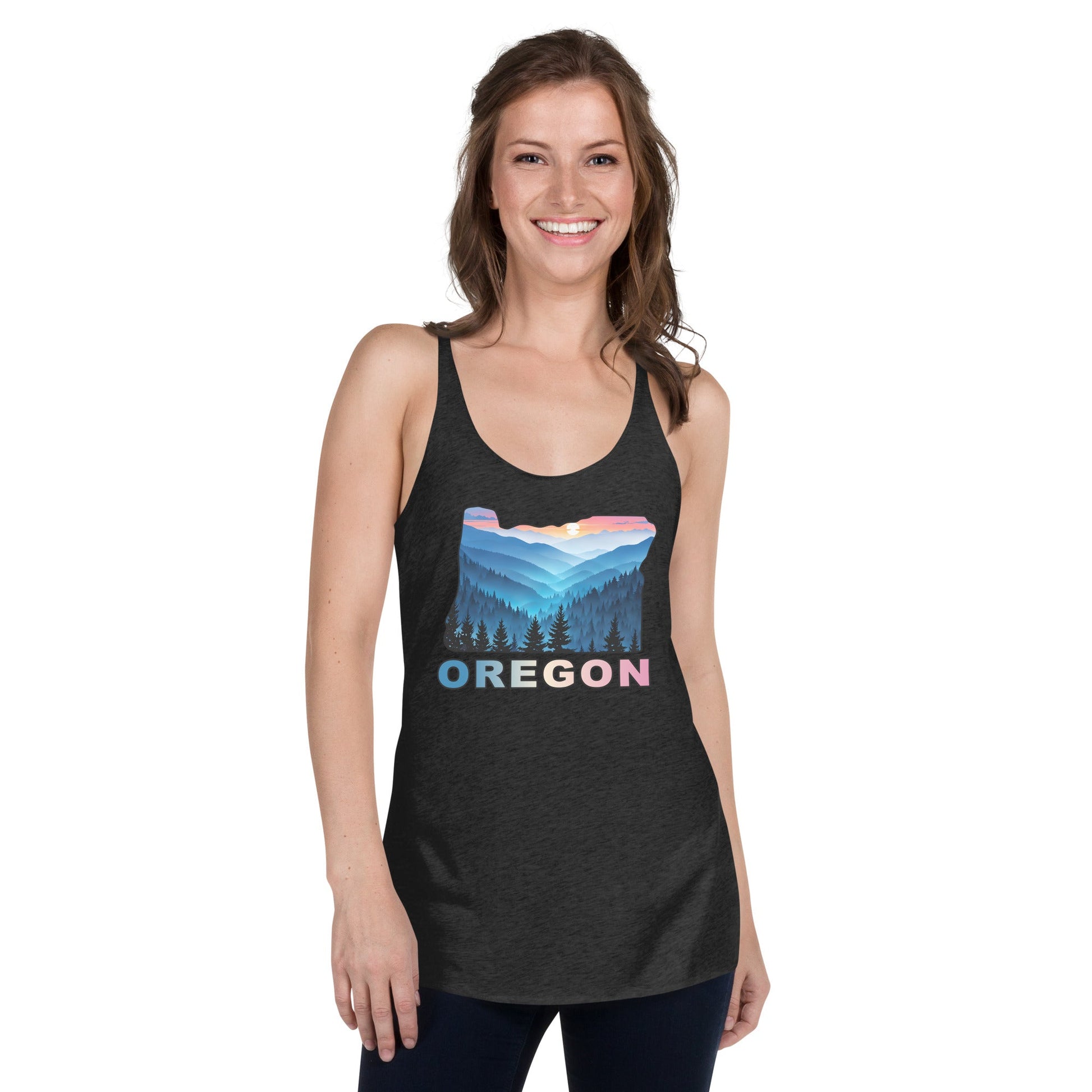 Oregon Blue Mountains II Women's Racerback Tank - Women's Shirts - Discovery Co.