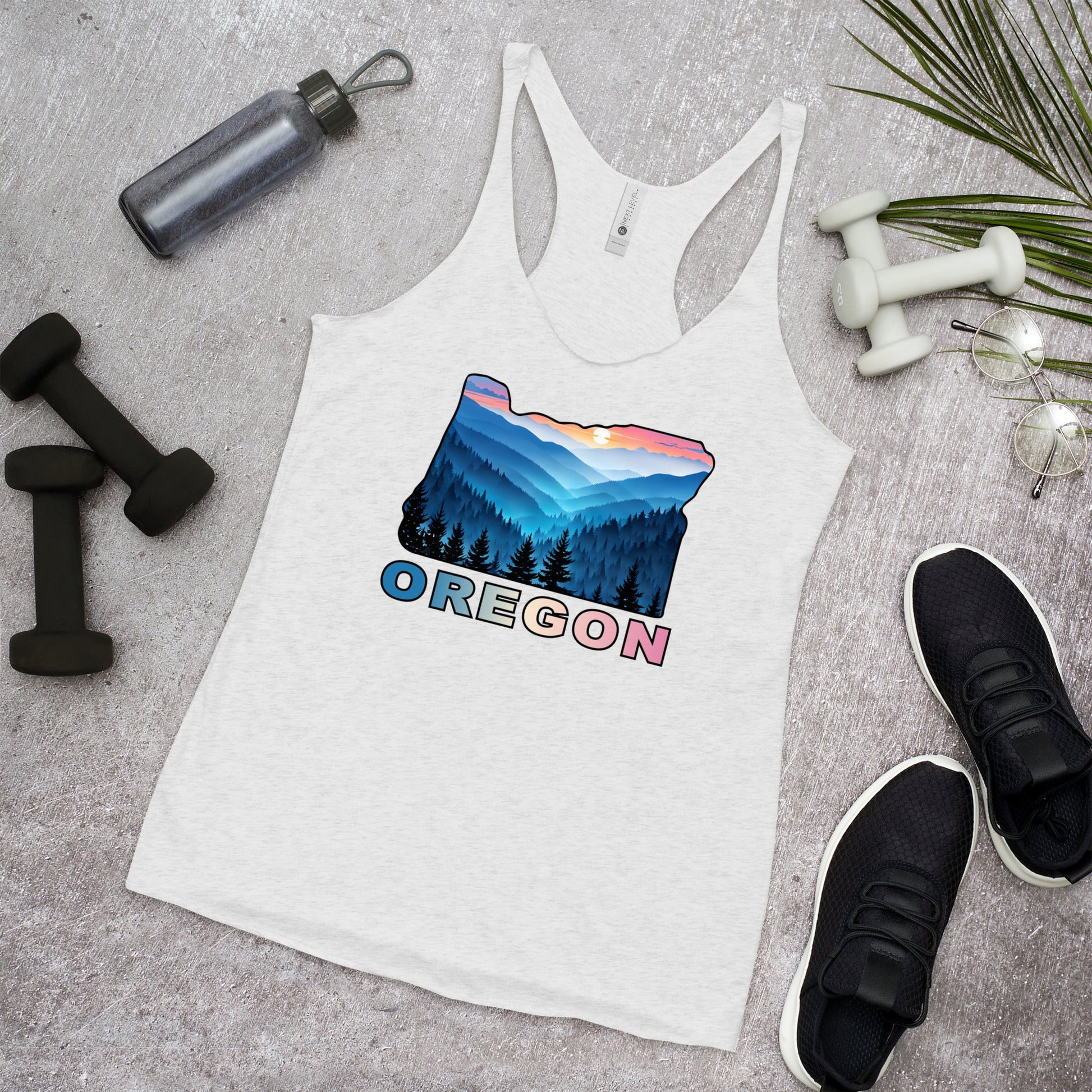 Oregon Blue Mountains II Women's Racerback Tank - Women's Shirts - Discovery Co.