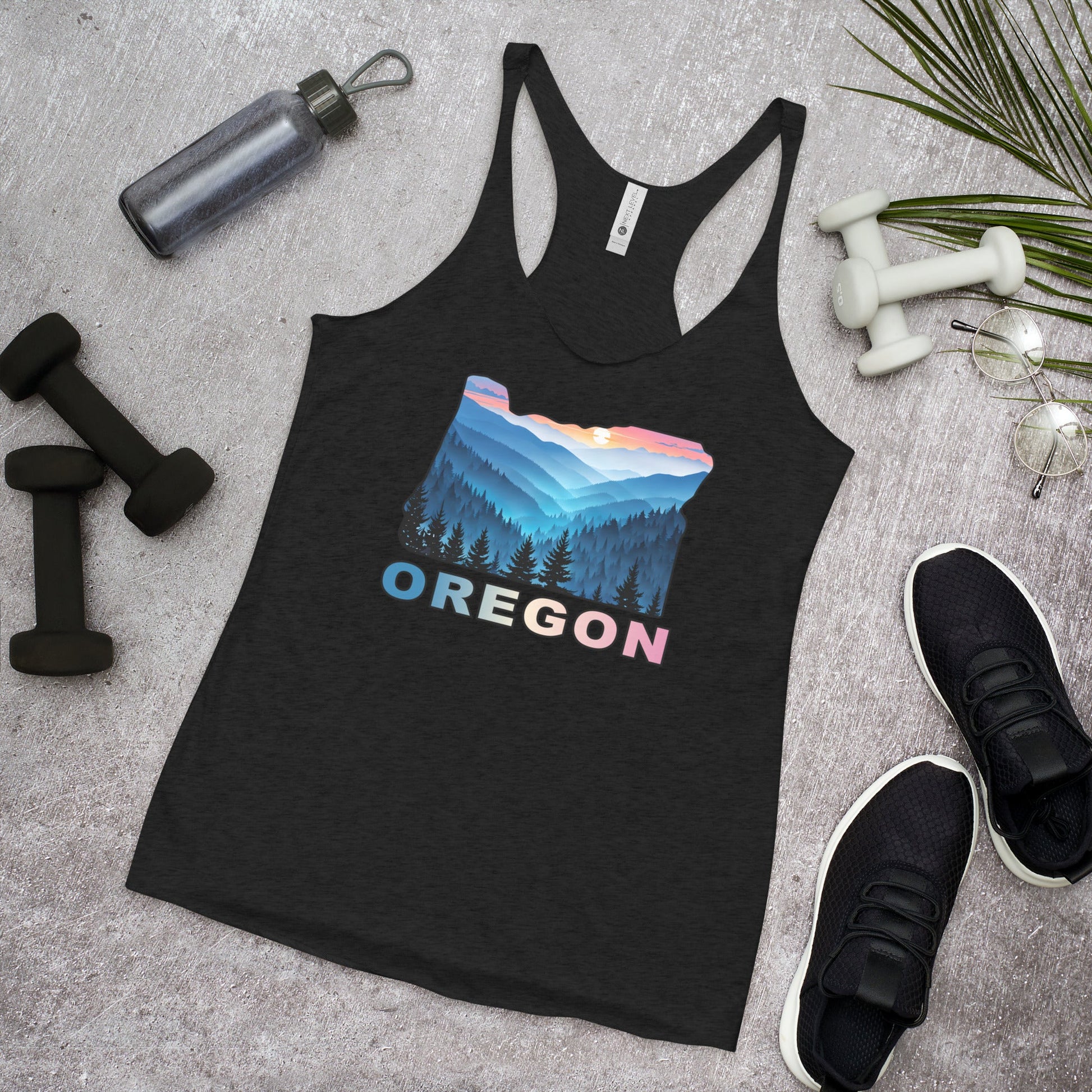 Oregon Blue Mountains II Women's Racerback Tank - Women's Shirts - Discovery Co.