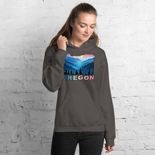 Oregon Blue Mountains II Women's (Unisex) Hoodie - Hoodies - Discovery Co.