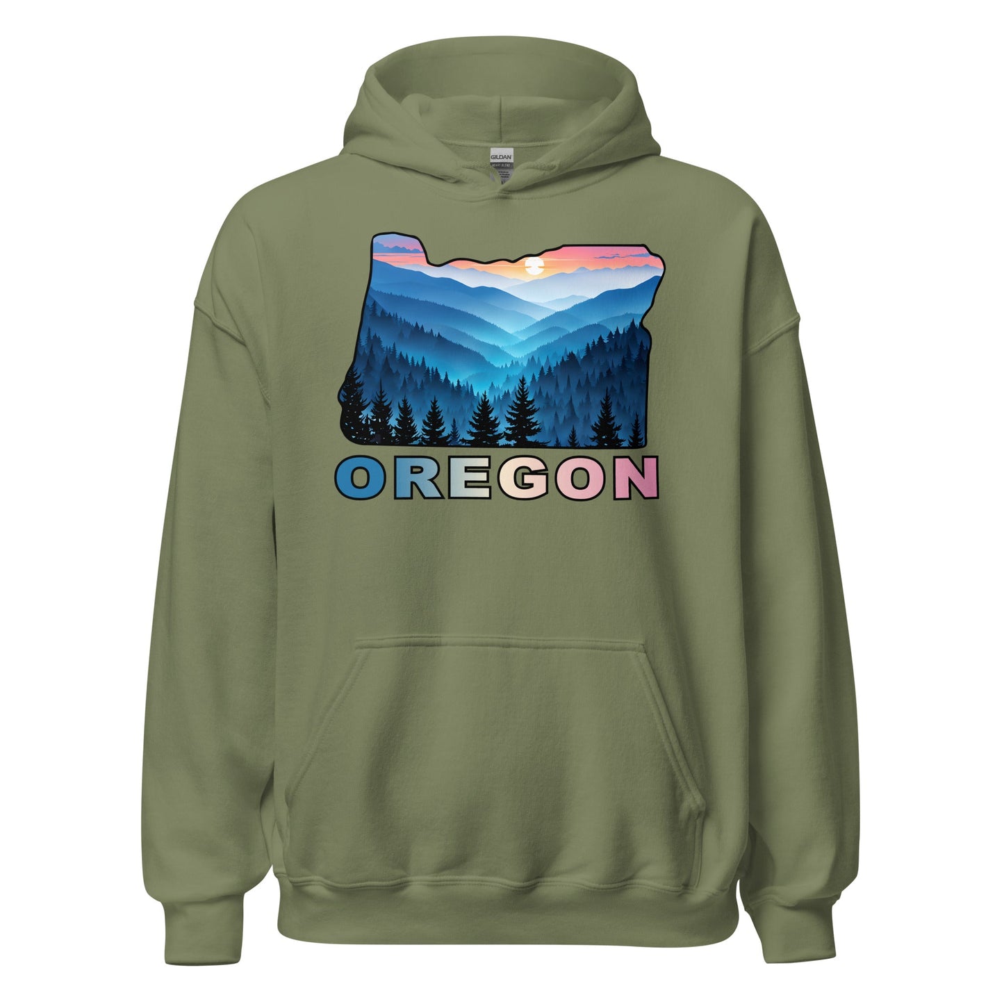 Oregon Blue Mountains II Women's (Unisex) Hoodie - Hoodies - Discovery Co.