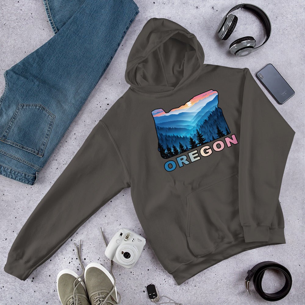 Oregon Blue Mountains II Women's (Unisex) Hoodie - Hoodies - Discovery Co.