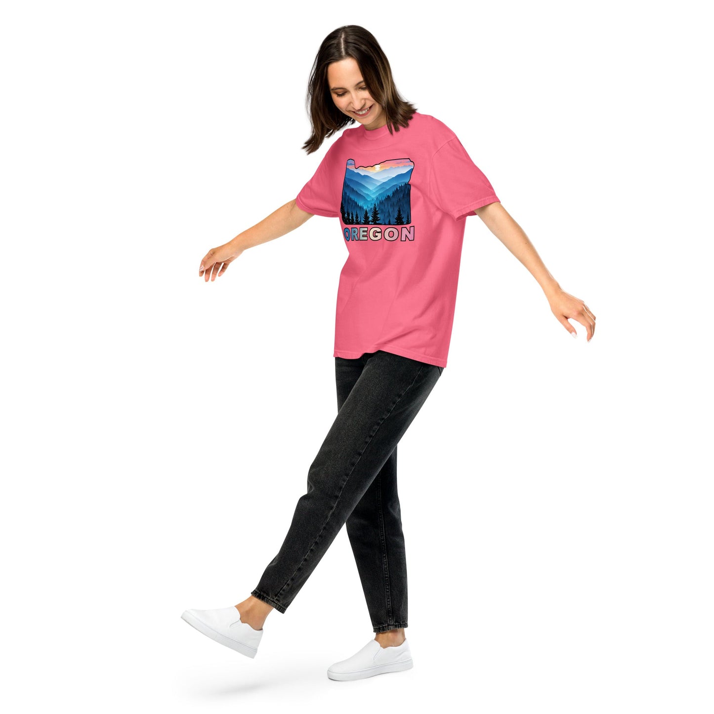 Oregon Blue Mountains II Women's (Unisex) Premium Tee - Women's Shirts - Discovery Co.