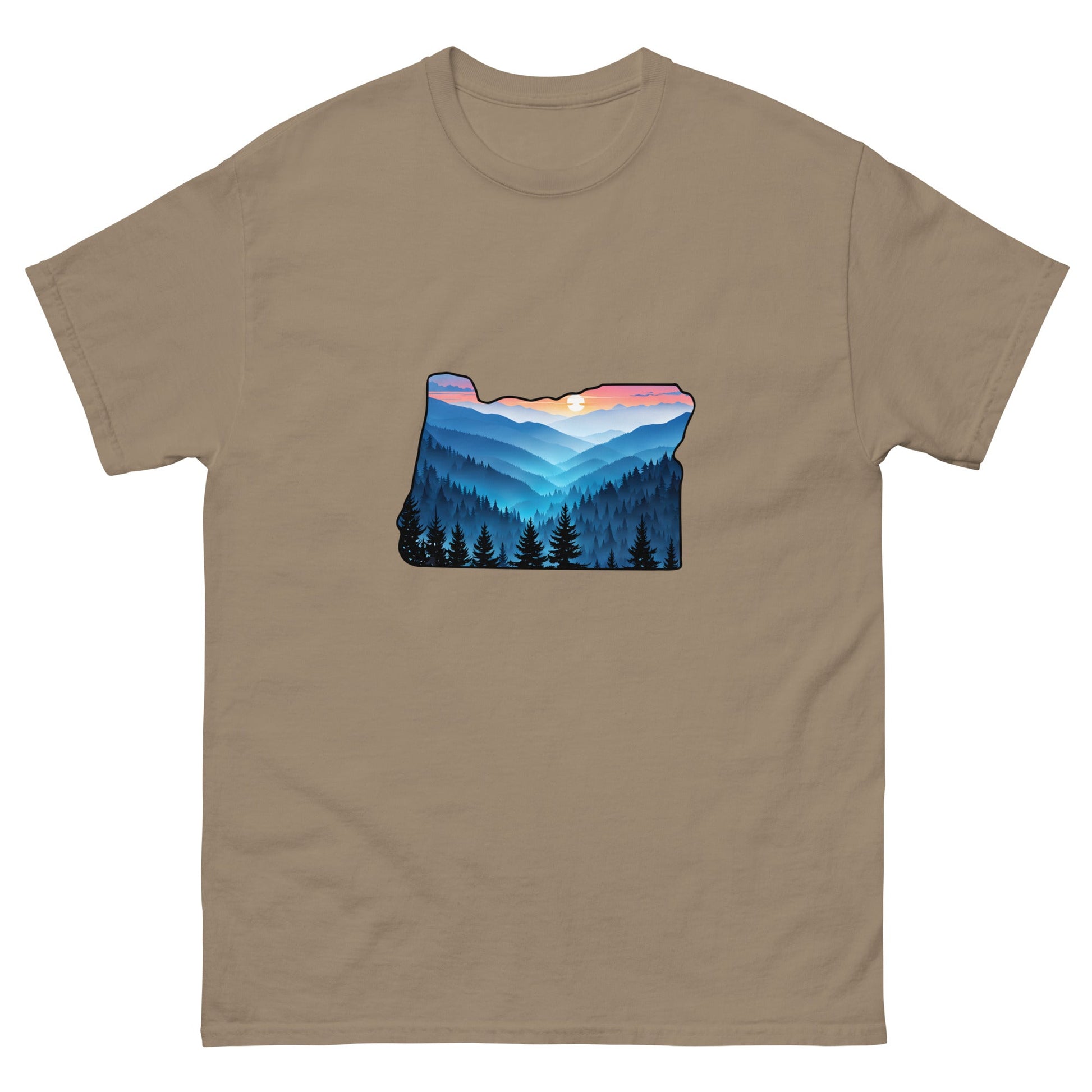 Oregon Blue Mountains Men's Classic Tee - Men's Shirts - Discovery Co.