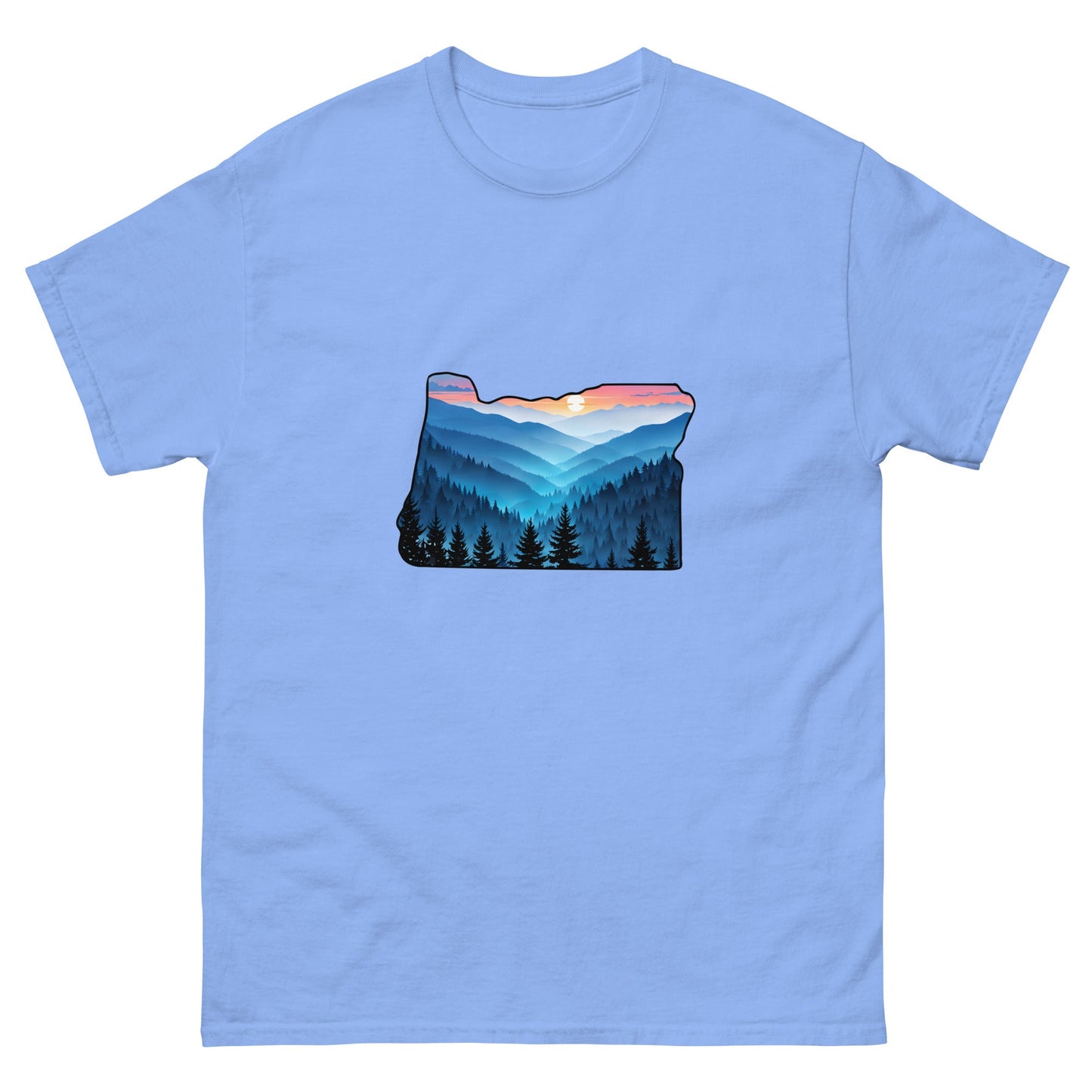 Oregon Blue Mountains Men's Classic Tee - Men's Shirts - Discovery Co.