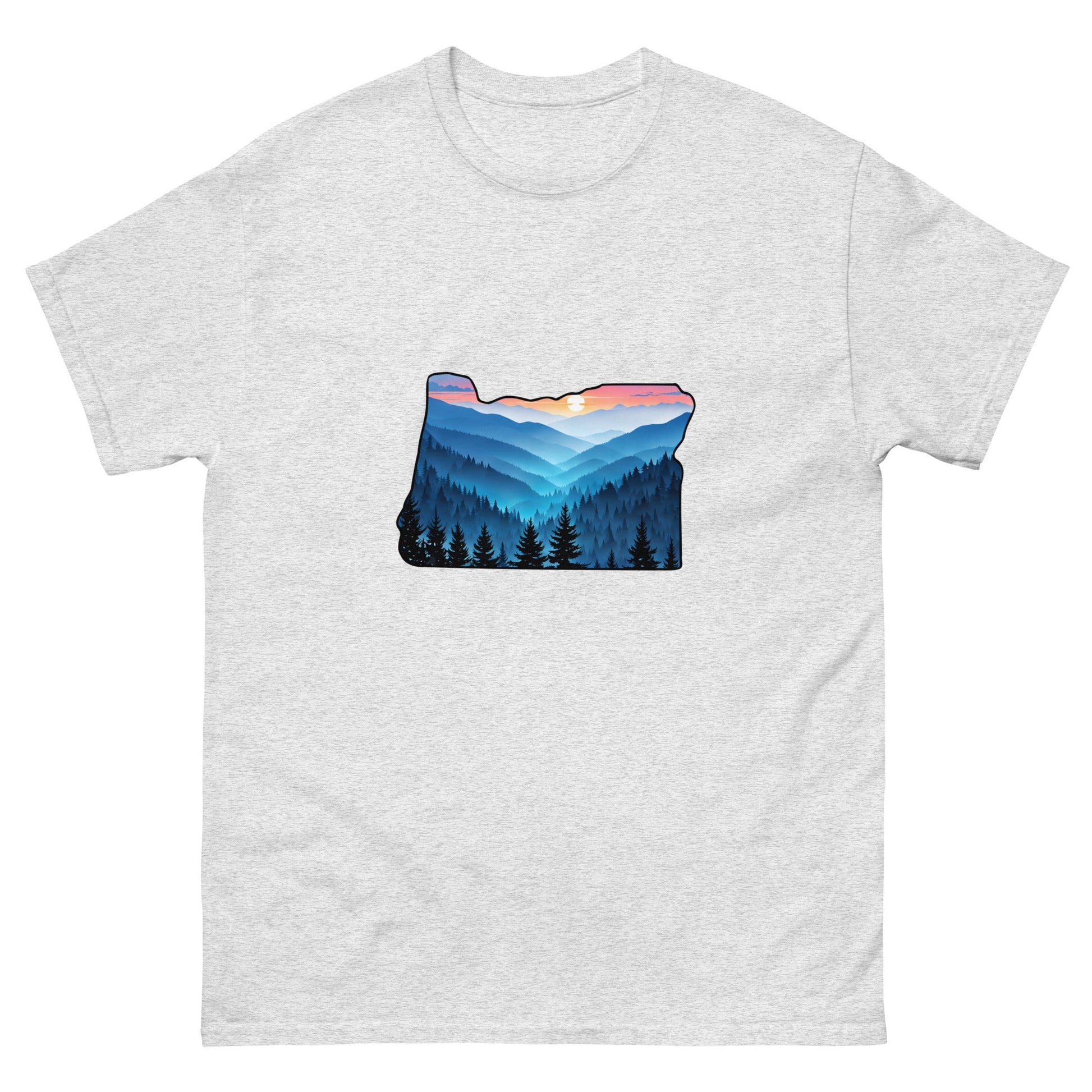 Oregon Blue Mountains Men's Classic Tee - Men's Shirts - Discovery Co.