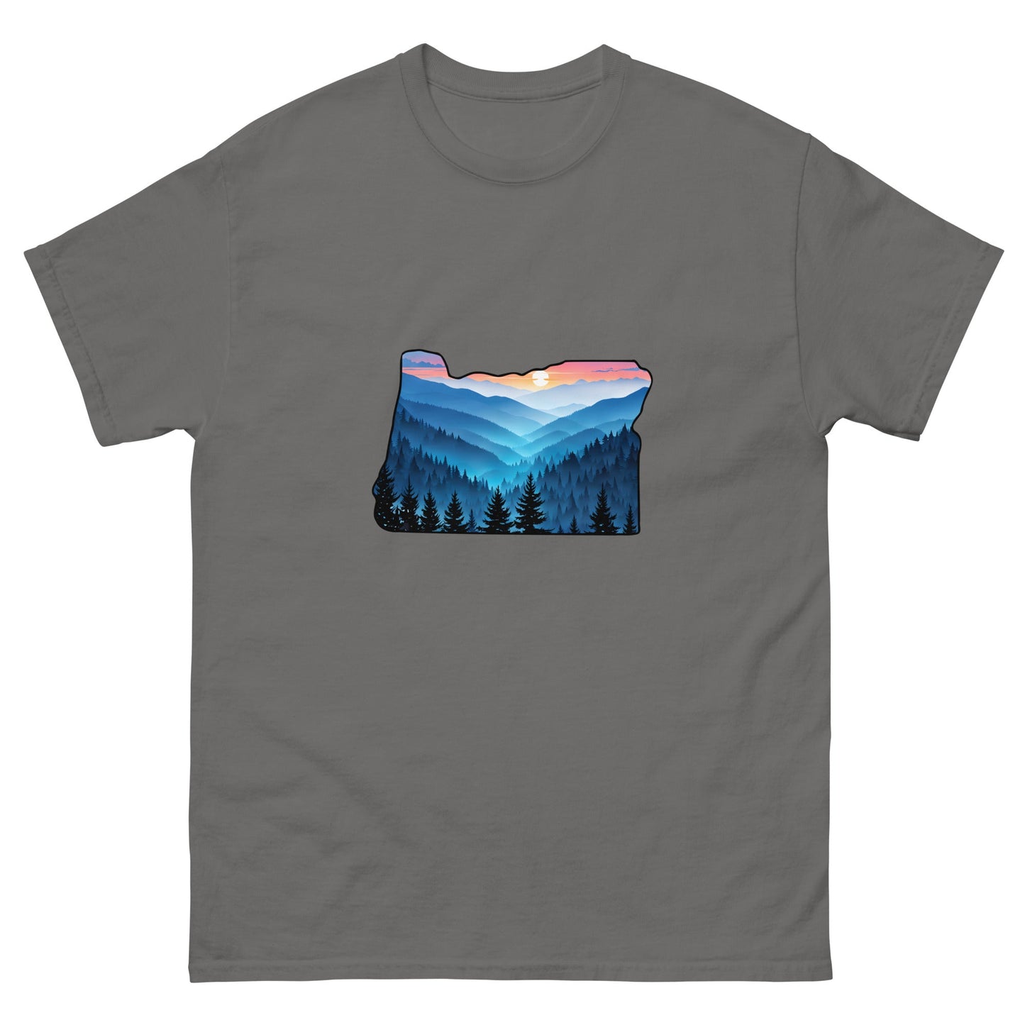 Oregon Blue Mountains Men's Classic Tee - Men's Shirts - Discovery Co.