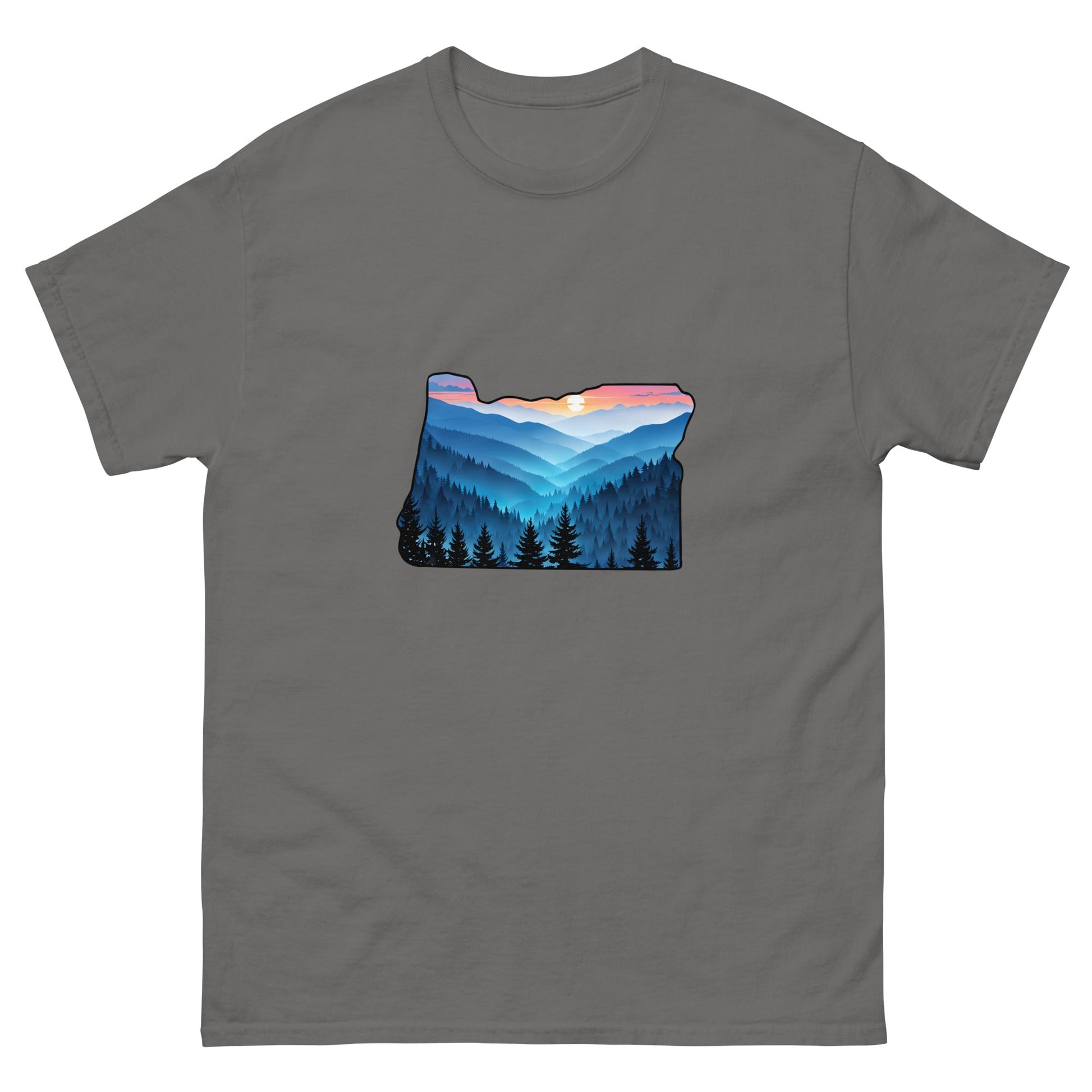 Oregon Blue Mountains Men's Classic Tee - Men's Shirts - Discovery Co.