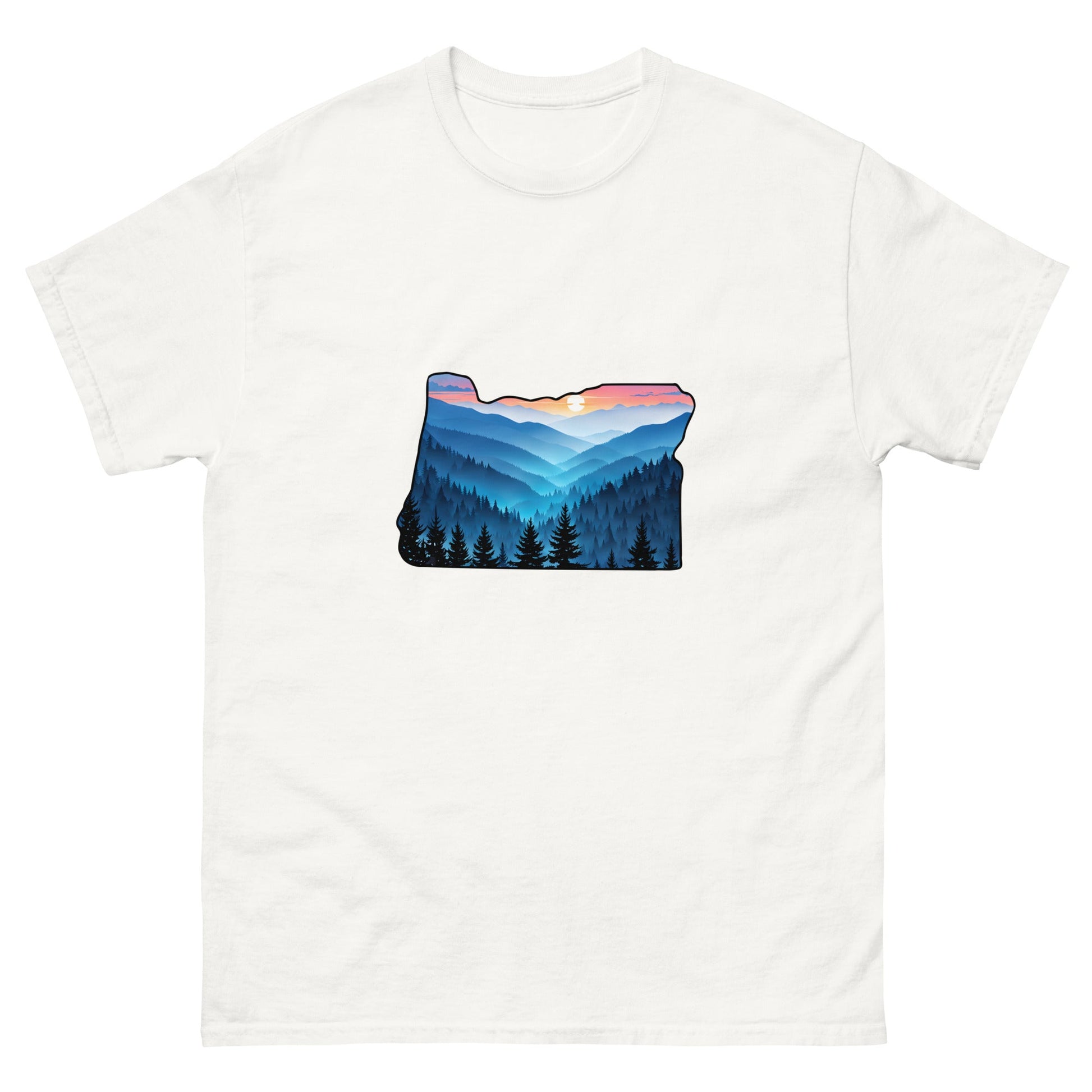 Oregon Blue Mountains Men's Classic Tee - Men's Shirts - Discovery Co.