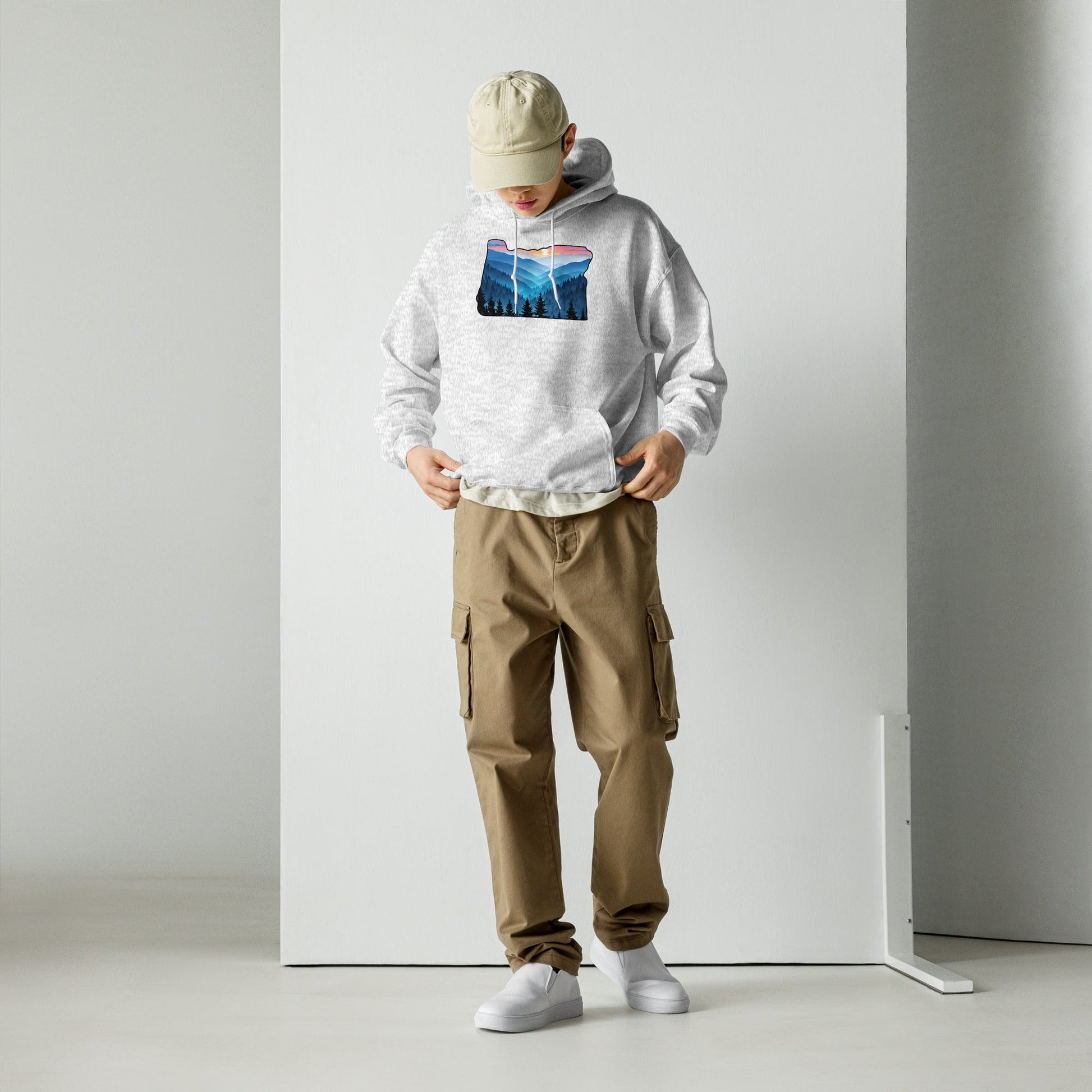 Oregon Blue Mountains Men's (Unisex) Hoodie - Hoodies - Discovery Co.