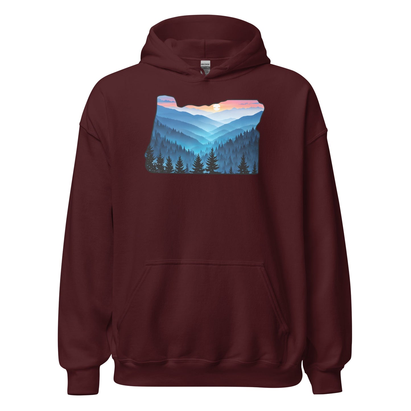Oregon Blue Mountains Men's (Unisex) Hoodie - Hoodies - Discovery Co.