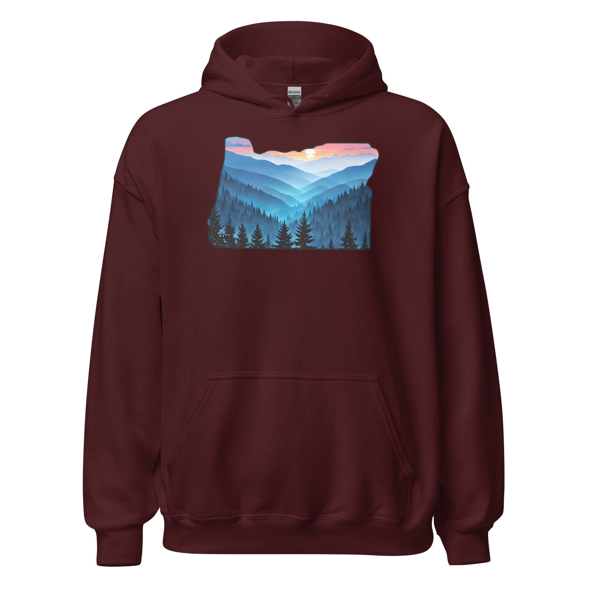 Oregon Blue Mountains Men's (Unisex) Hoodie - Hoodies - Discovery Co.