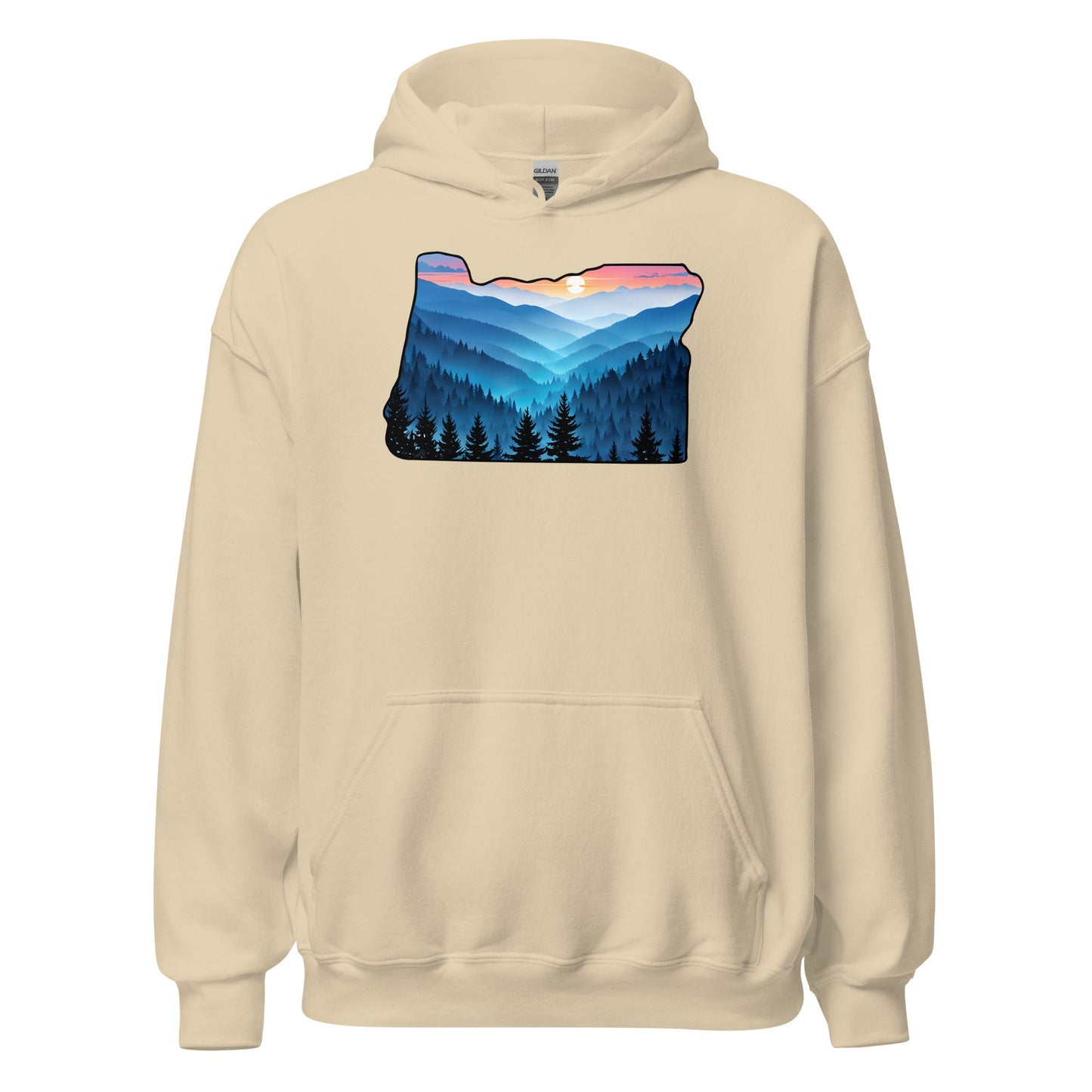 Oregon Blue Mountains Men's (Unisex) Hoodie - Hoodies - Discovery Co.