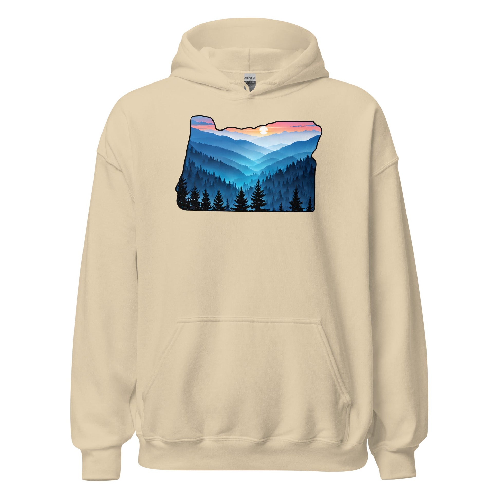 Oregon Blue Mountains Men's (Unisex) Hoodie - Hoodies - Discovery Co.