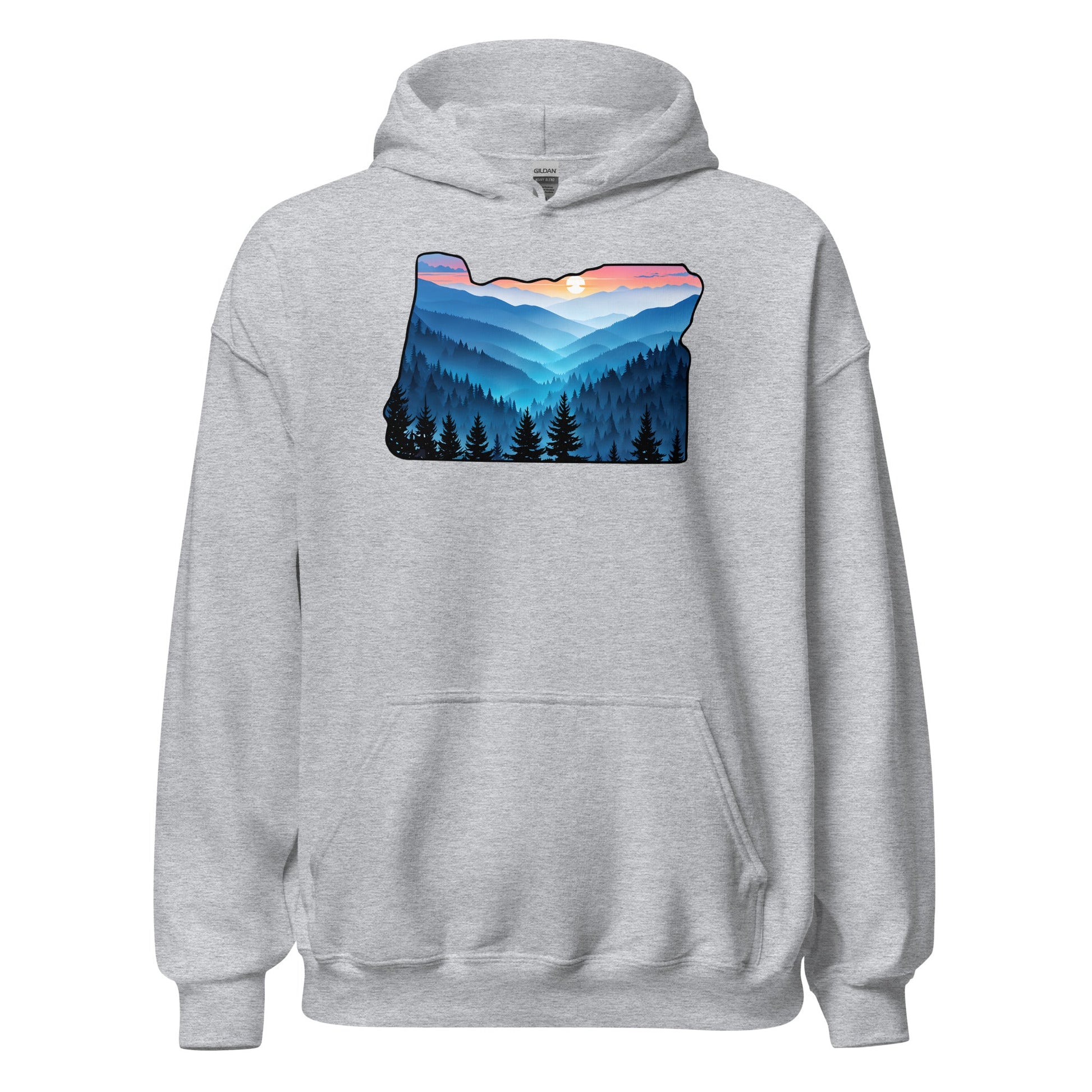 Oregon Blue Mountains Men's (Unisex) Hoodie - Hoodies - Discovery Co.