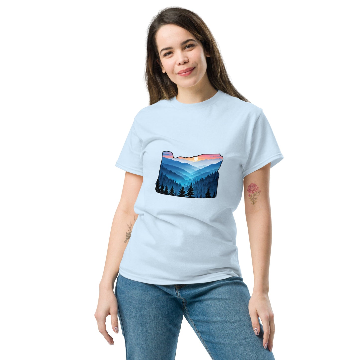 Oregon Blue Mountains Women's Classic Tee - Women's Shirts - Discovery Co.