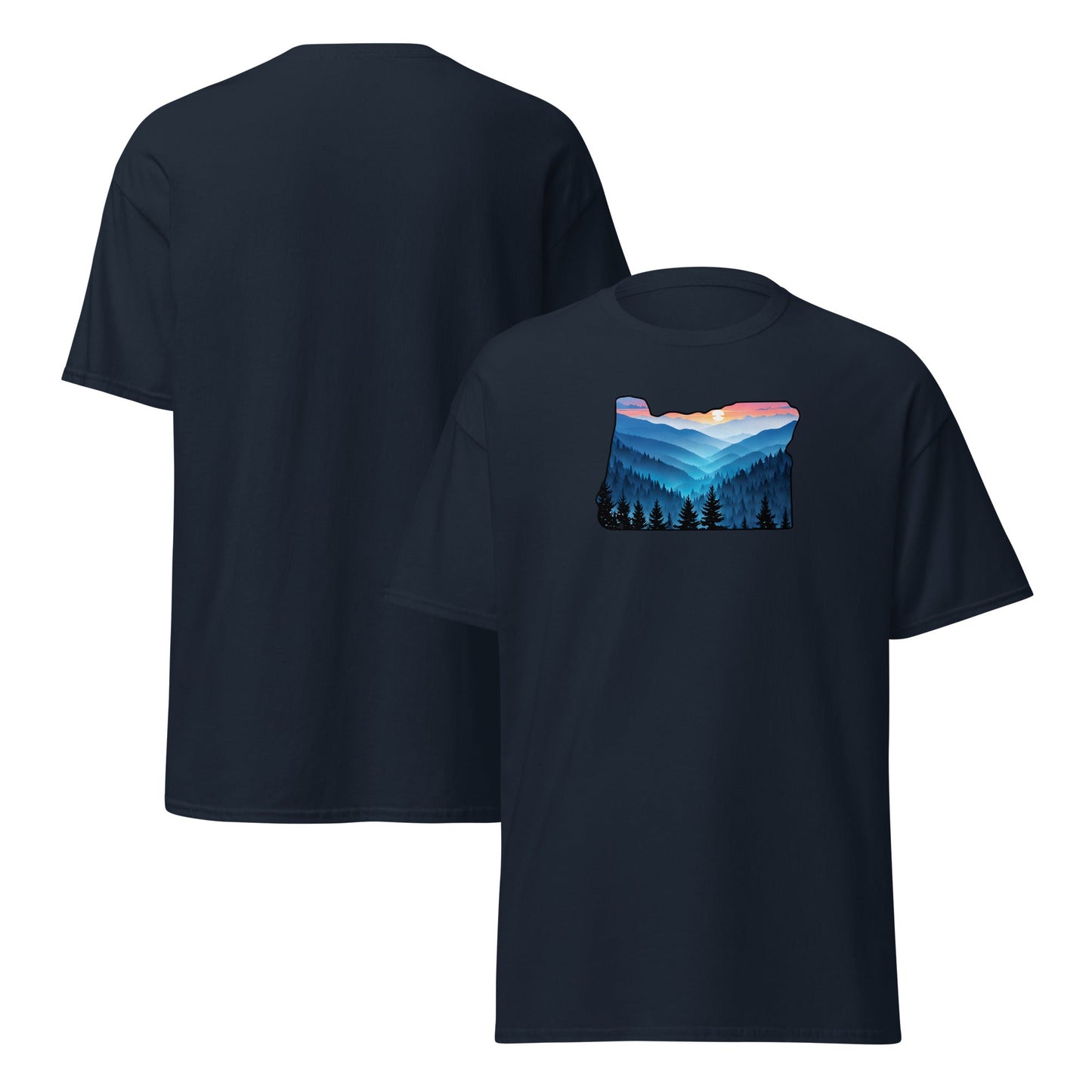 Oregon Blue Mountains Women's (Unisex) Classic Tee - Women's Shirts - Discovery Co.