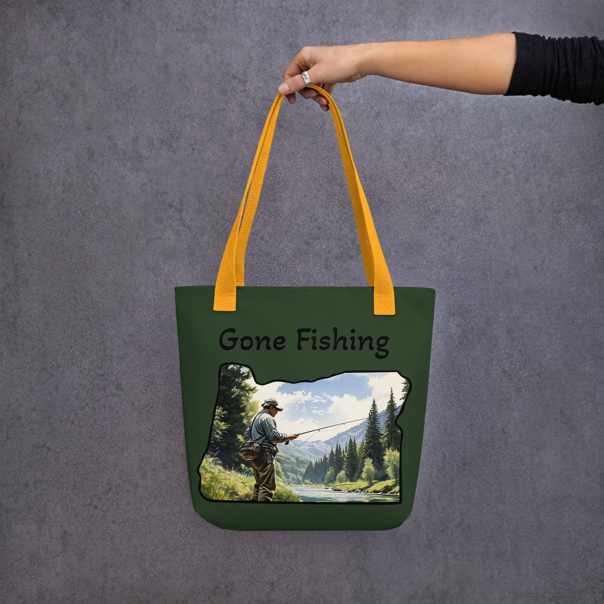 Oregon Fisherman Tote Bag - Tote Bags - Discovery Co.