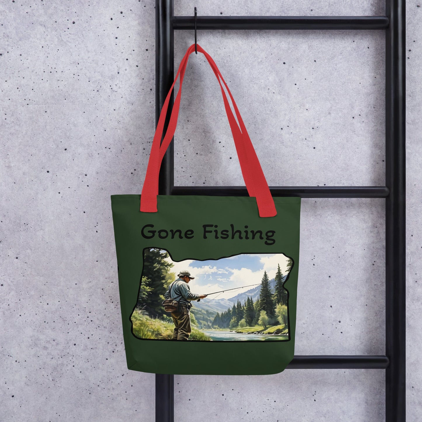 Oregon Fisherman Tote Bag - Tote Bags - Discovery Co.