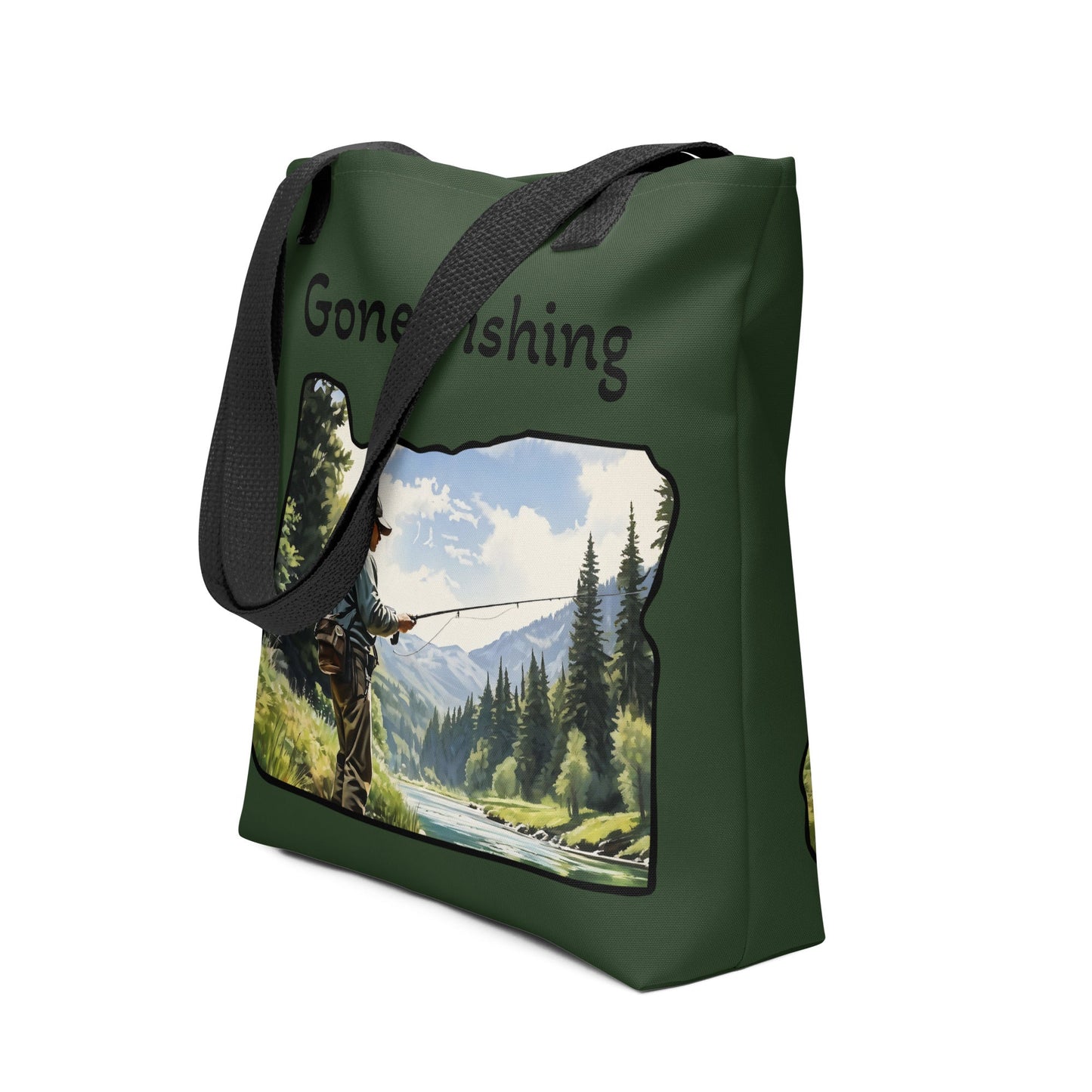 Oregon Fisherman Tote Bag - Tote Bags - Discovery Co.