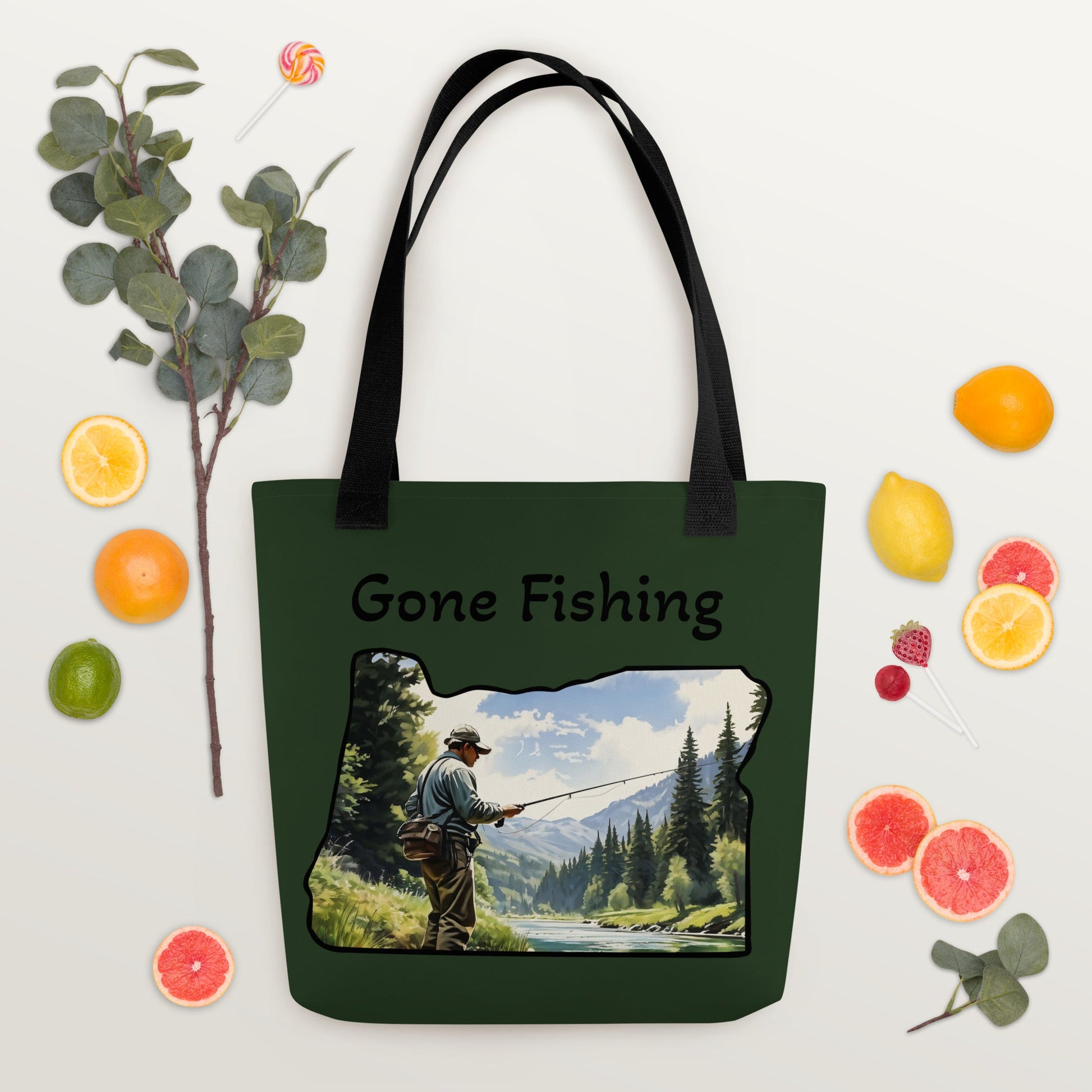 Oregon Fisherman Tote Bag - Tote Bags - Discovery Co.