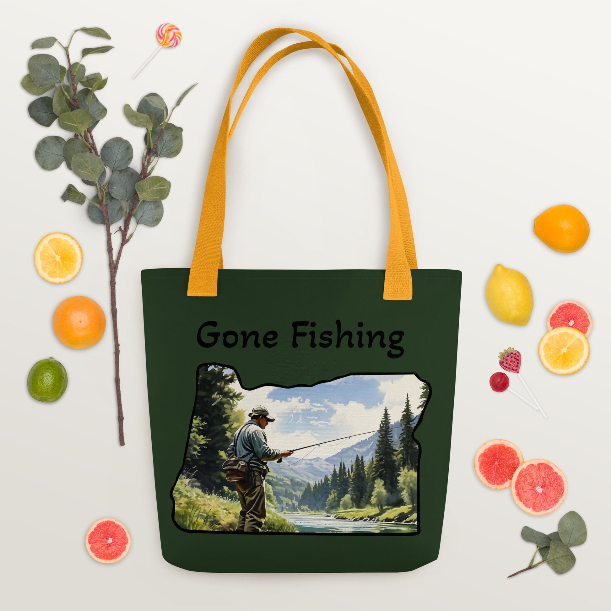 Oregon Fisherman Tote Bag - Tote Bags - Discovery Co.