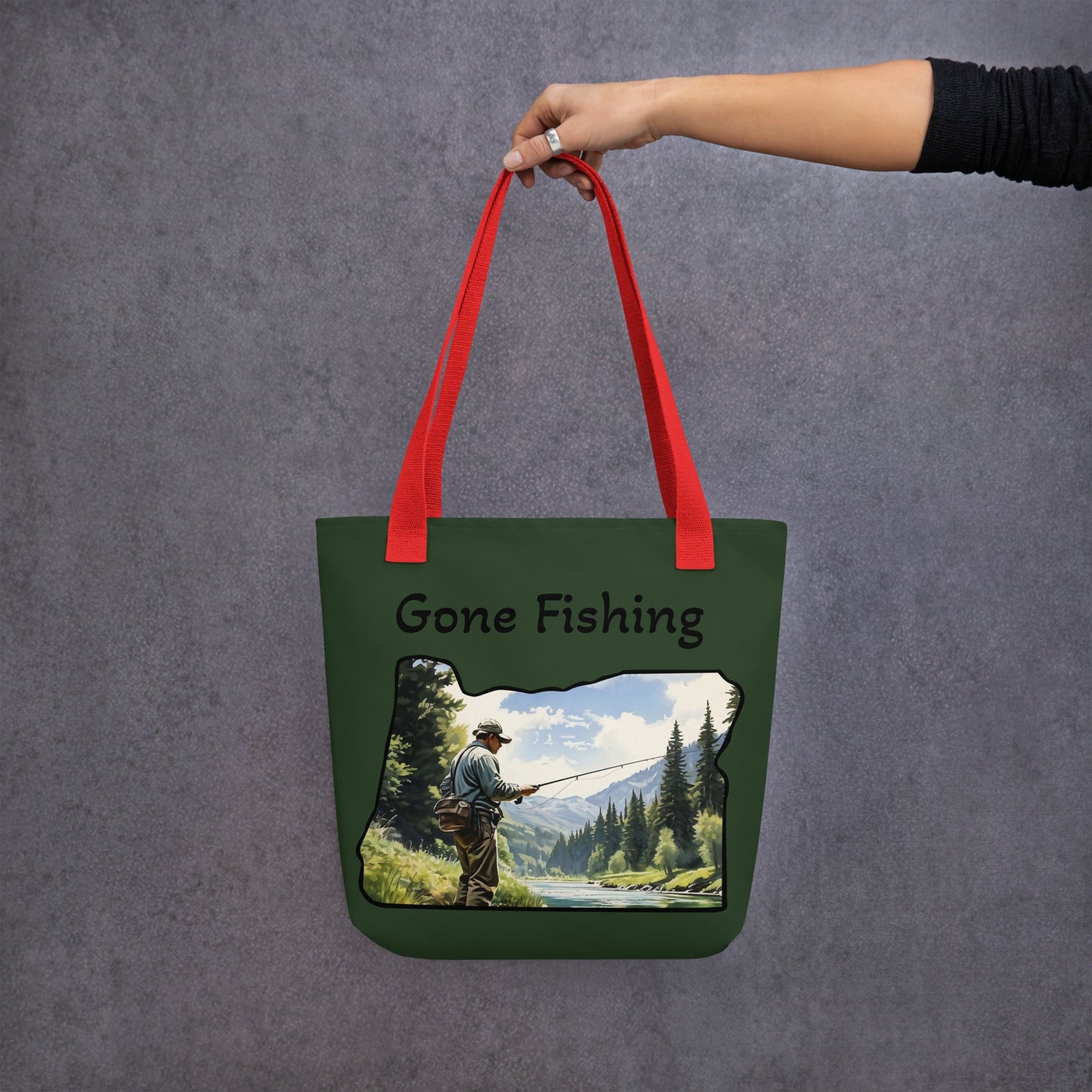 Oregon Fisherman Tote Bag - Tote Bags - Discovery Co.