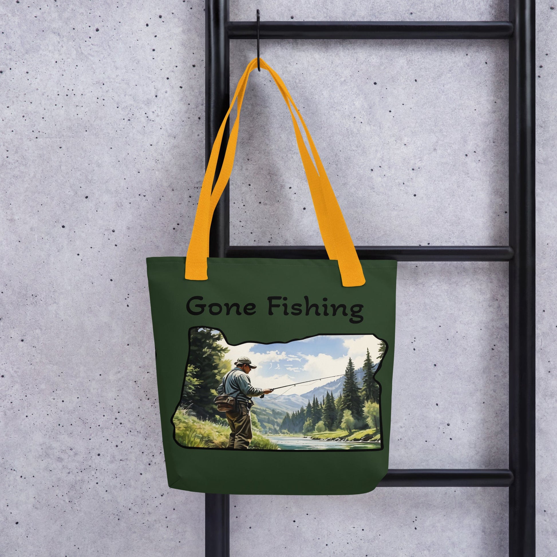 Oregon Fisherman Tote Bag - Tote Bags - Discovery Co.